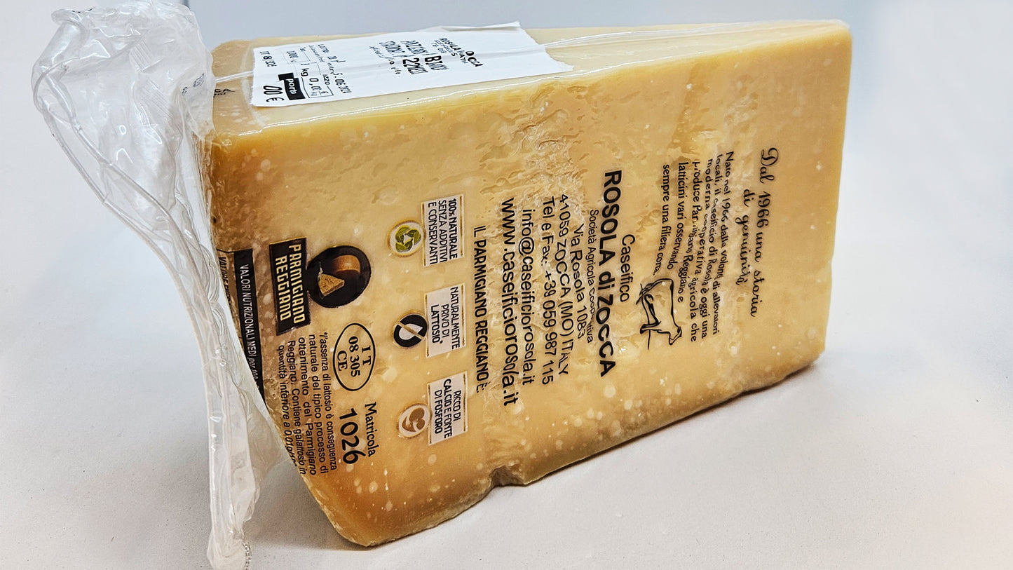 Parmigiano Reggiano Vacca Bianca 22 mesi Caseificio di Rosola trancio da 1,00 kg
