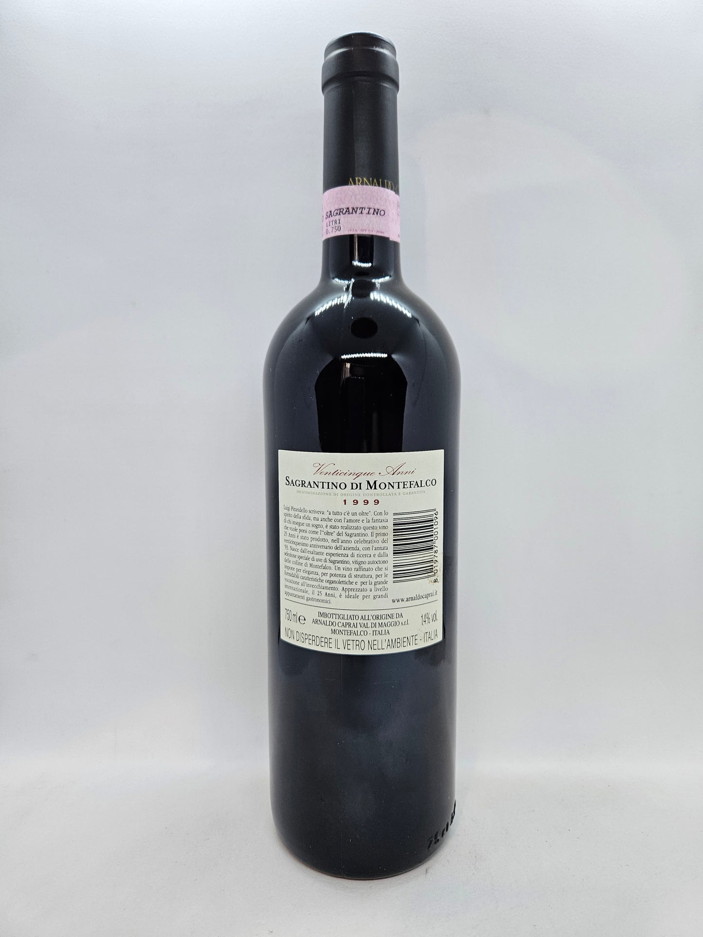 Sagrantino di Montefalco docg 1999 "25 anni" Arnaldo Caprai