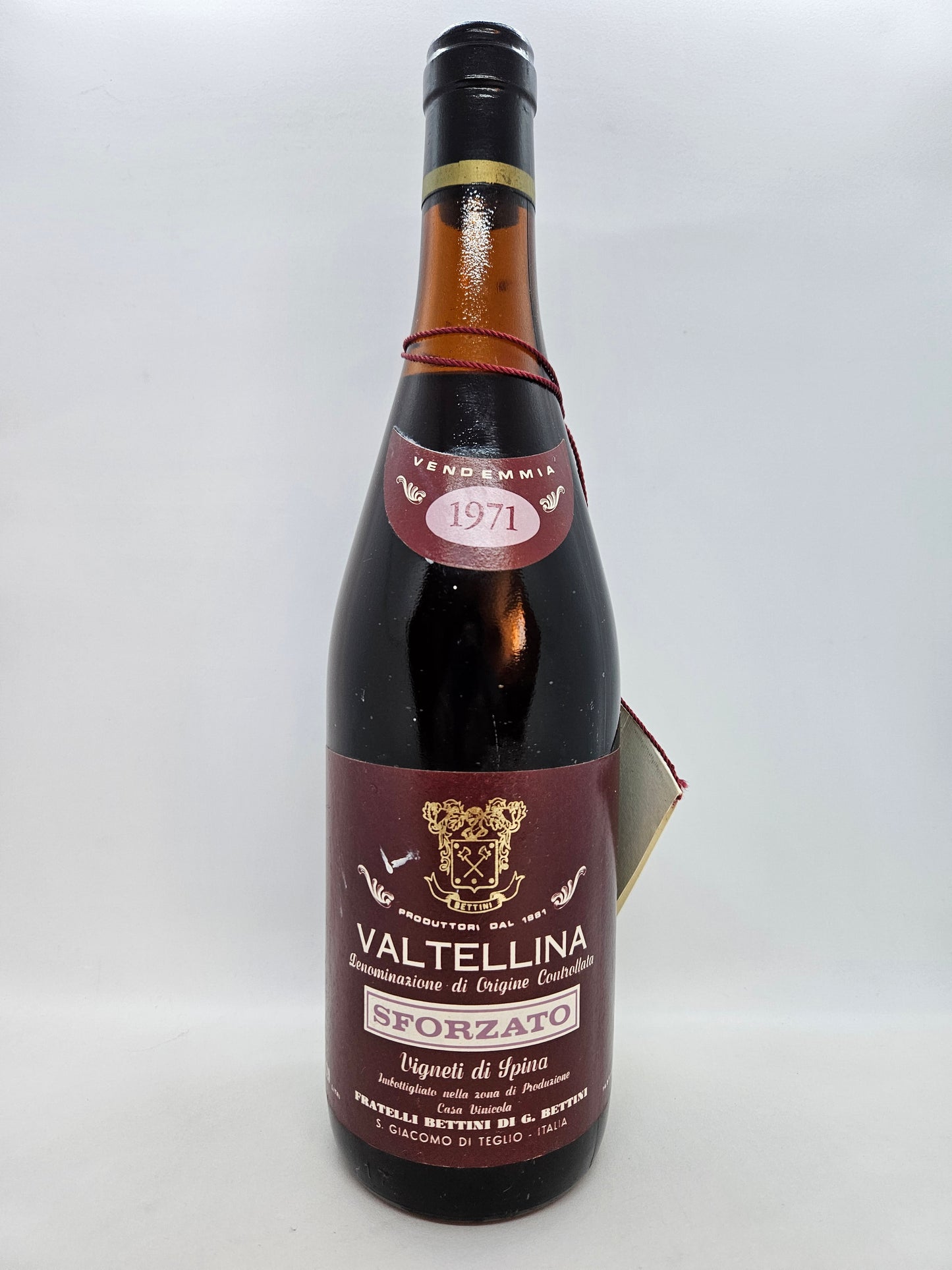 Sforzato Doc 1971 Vigneti di Spina Bettini Valtellina