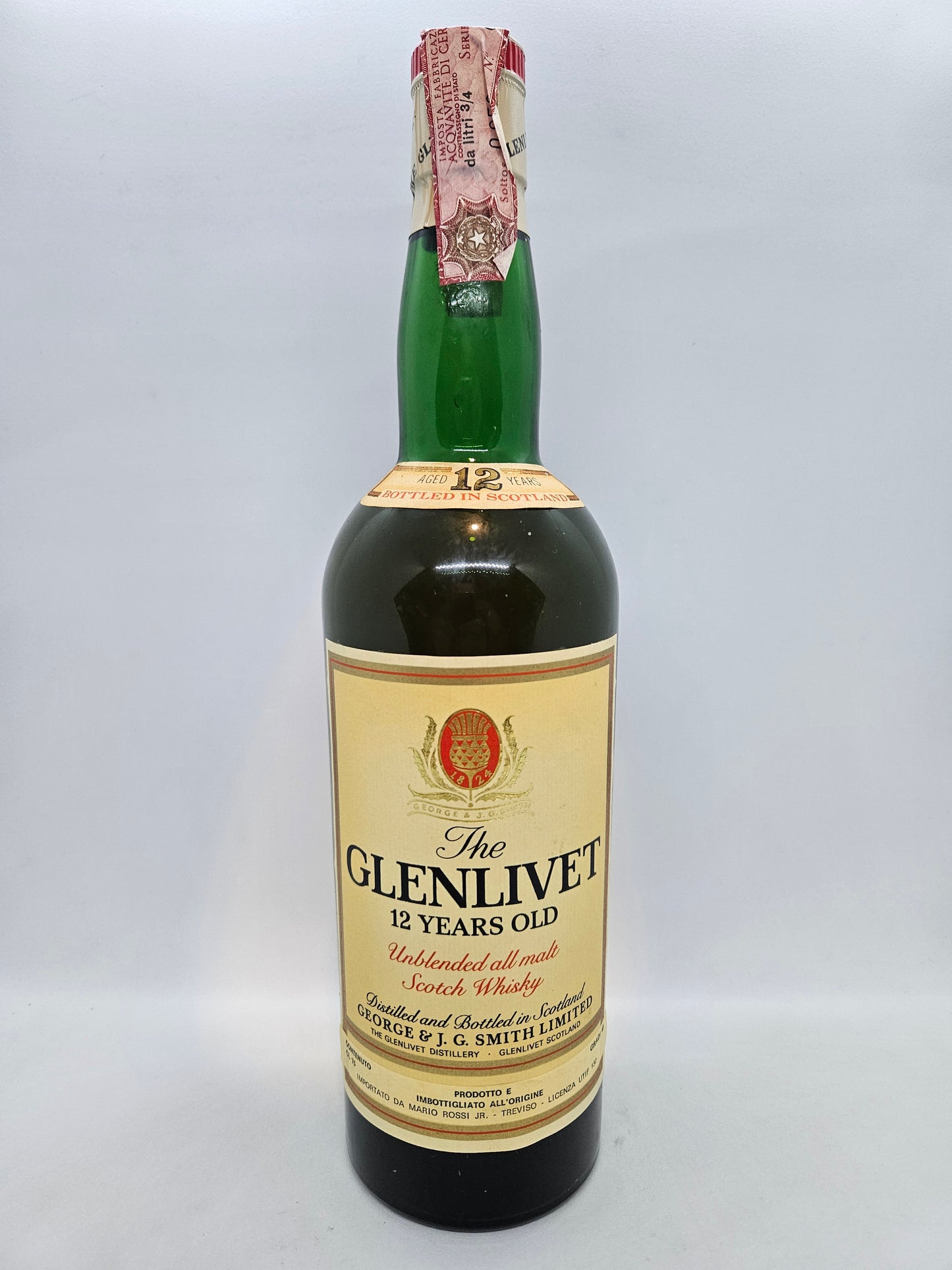 The Glenlivet 12 years old Unblended all Malt Scotch Whisky