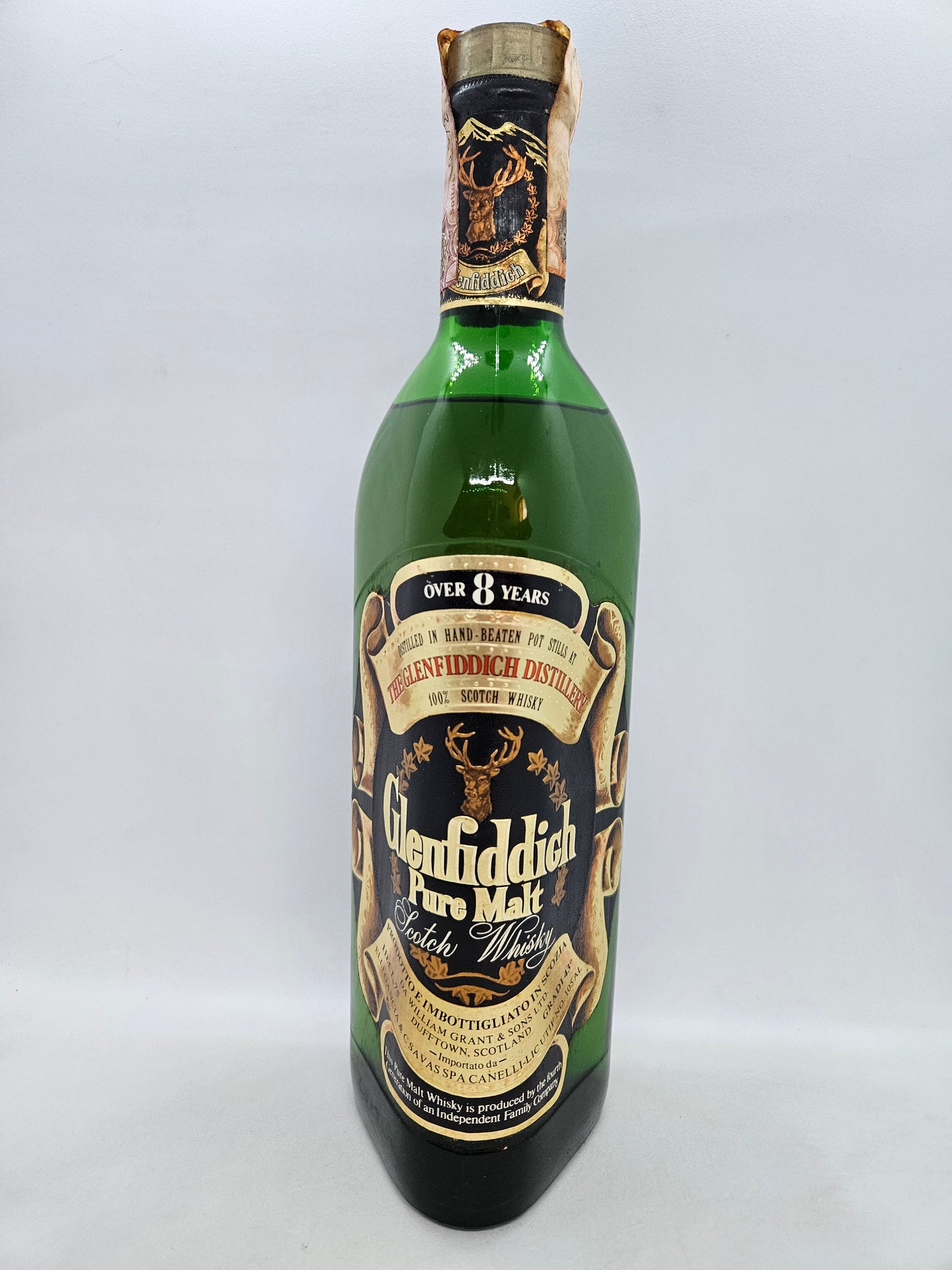 Glenfiddich over 8 years Pure Malt scotch whisky