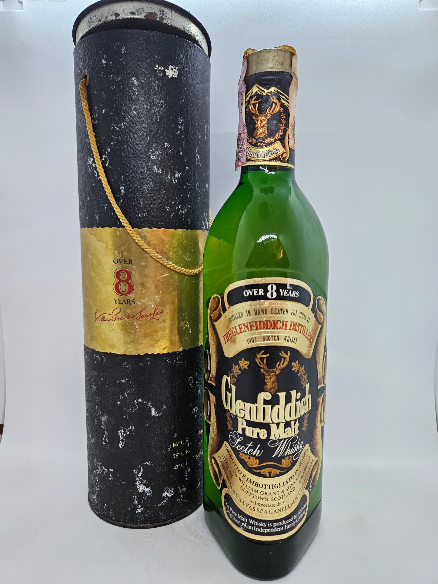 Glenfiddich over 8 years Pure Malt scotch whisky