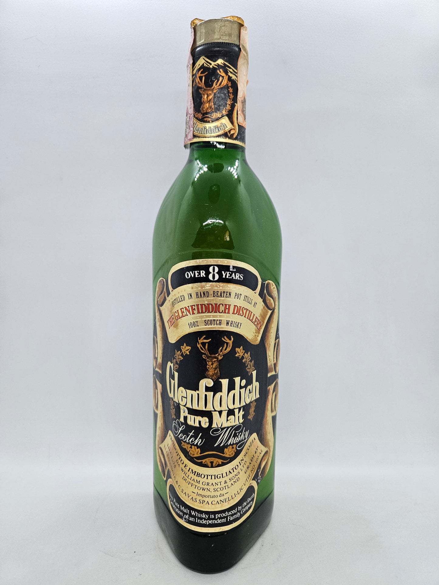 Glenfiddich over 8 years Pure Malt scotch whisky
