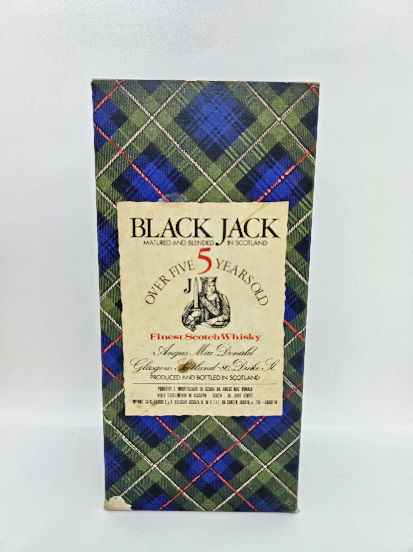 Black Jack over 5 years old finest scotch whisky