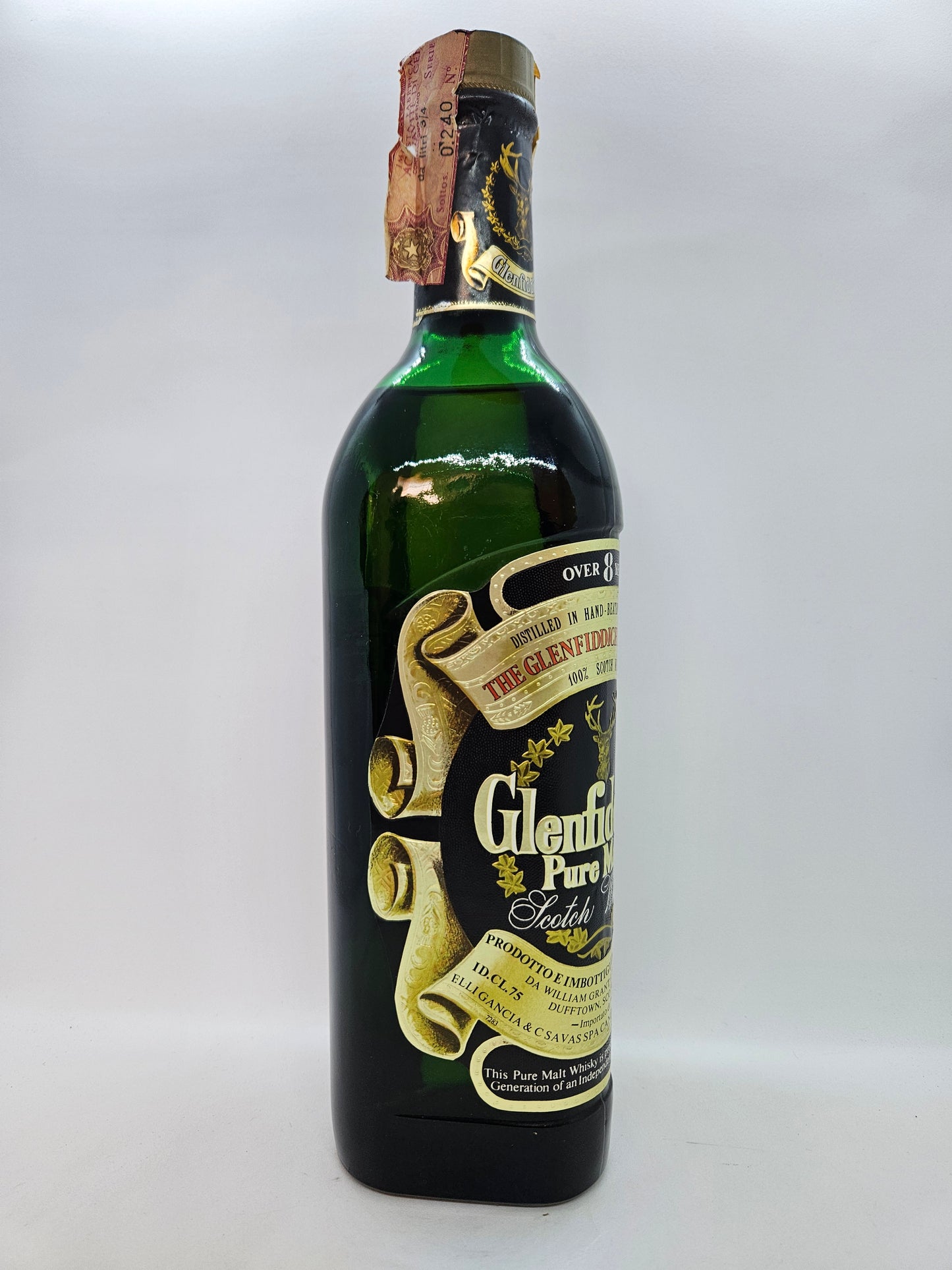 Glenfiddich over 8 years Pure Malt scotch whisky