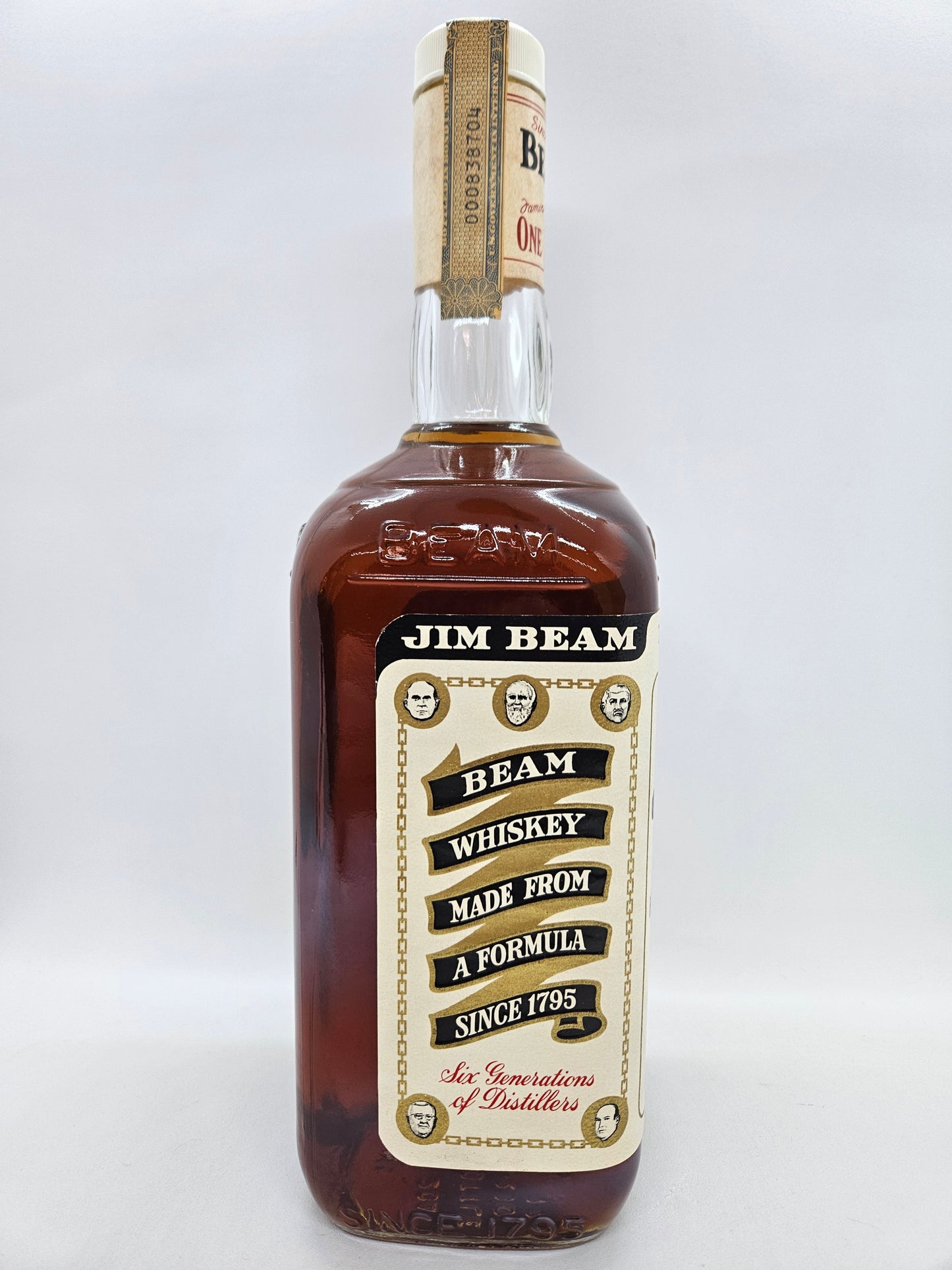 Jim Beam Kentucky straight bourbon Whiskey 1977