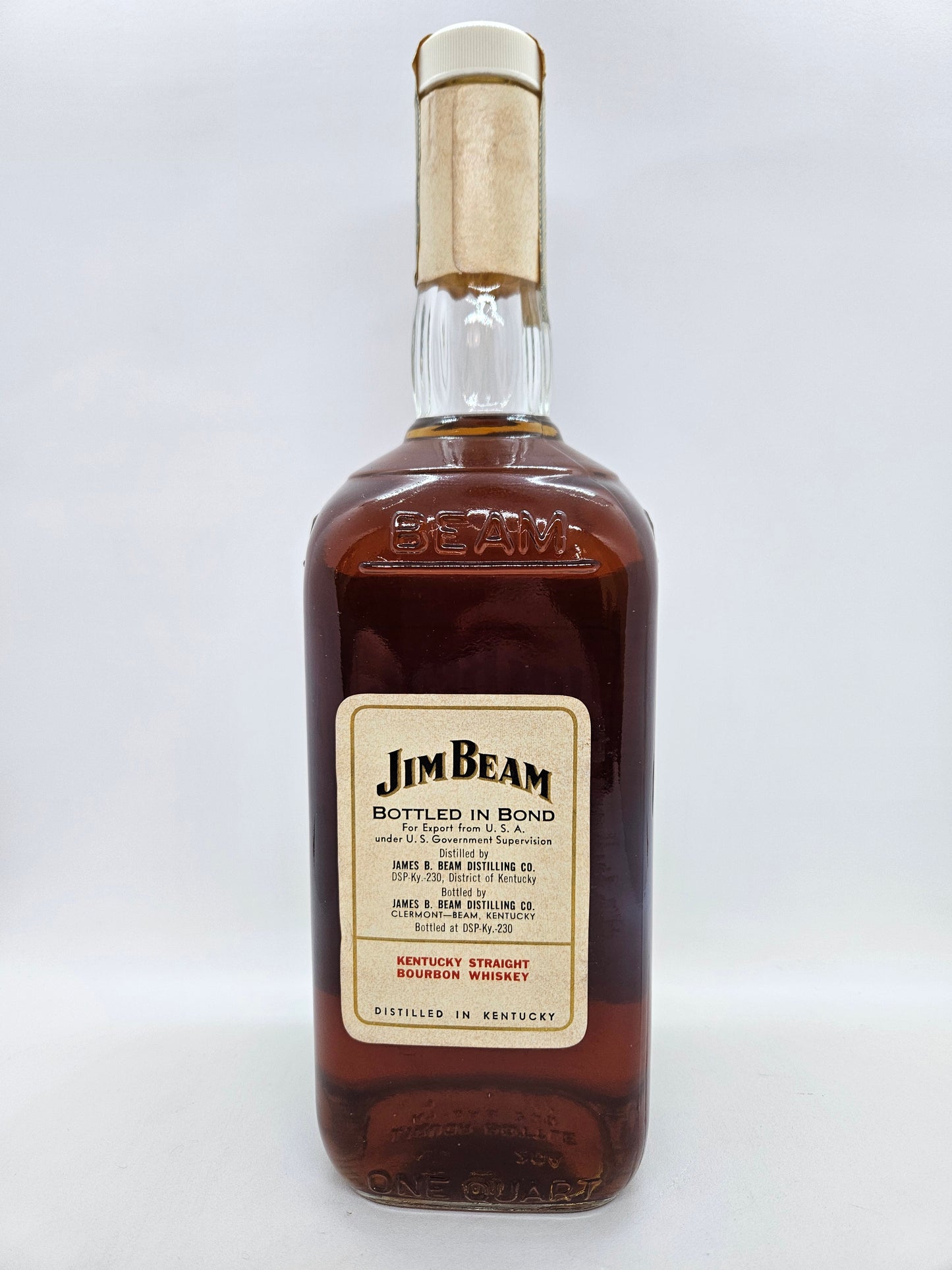 Jim Beam Kentucky straight bourbon Whiskey 1977