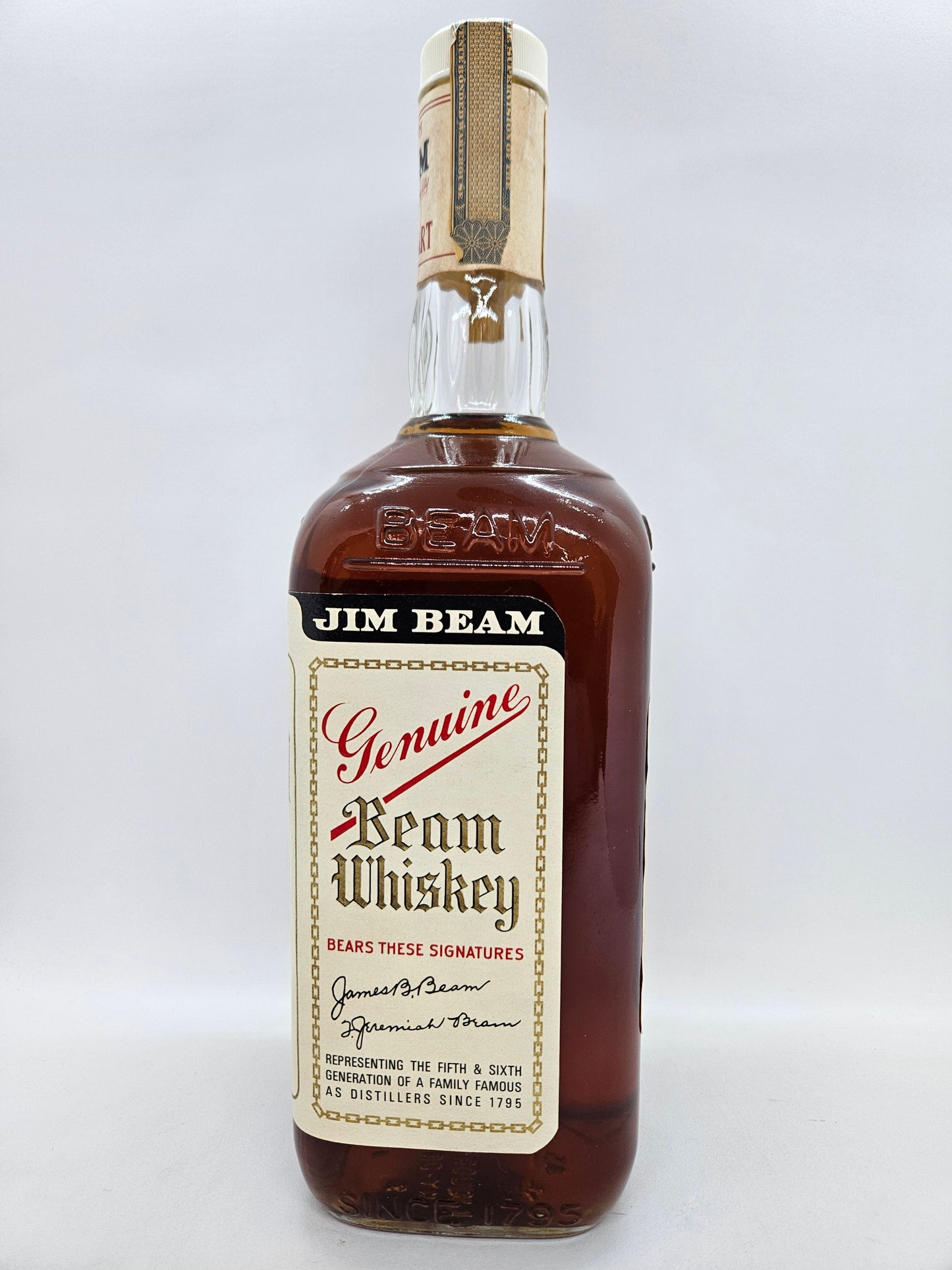 Jim Beam Kentucky straight bourbon Whiskey 1977