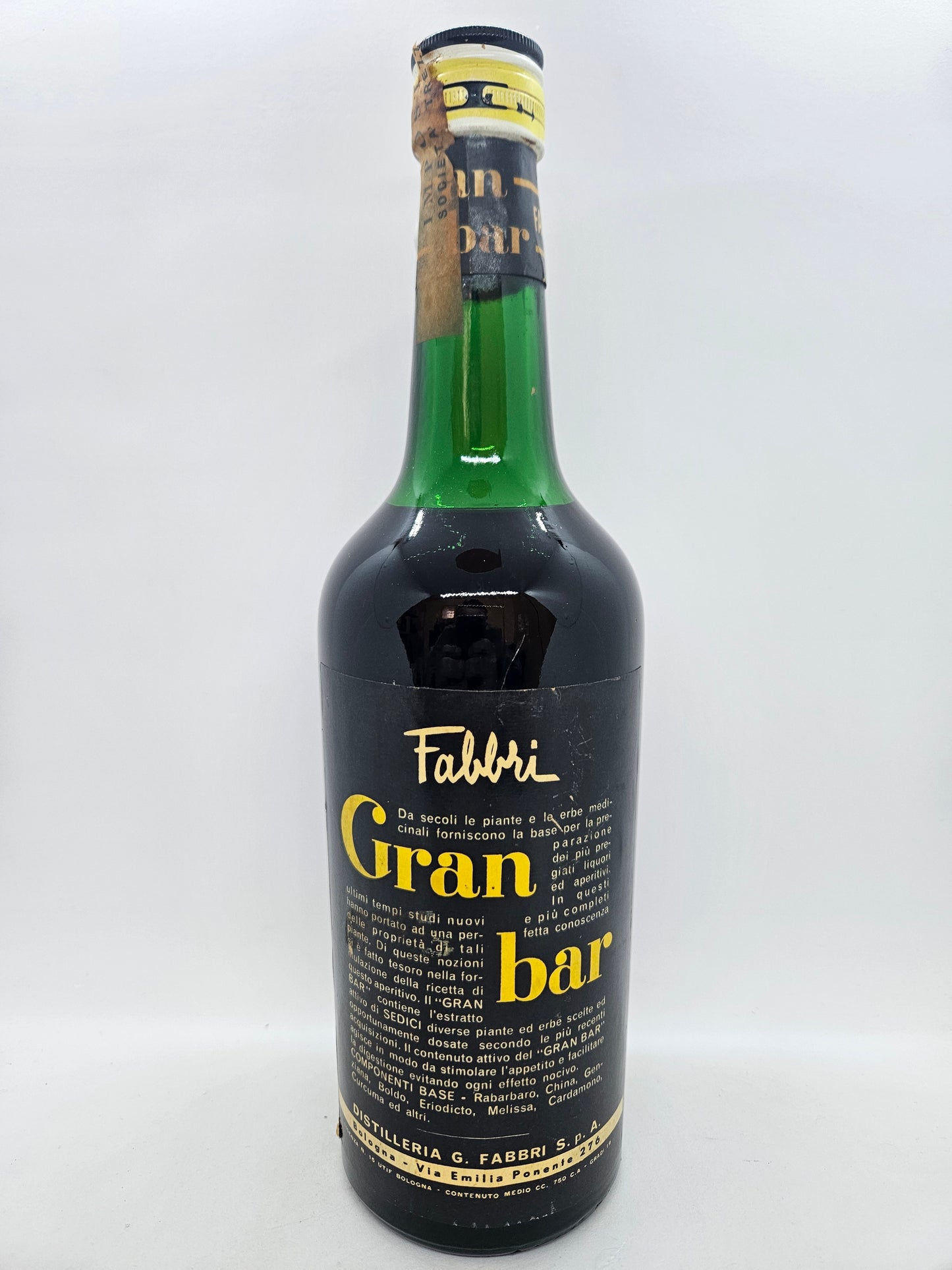 Liquore Gran Bar Fabbri con sigillo di stato