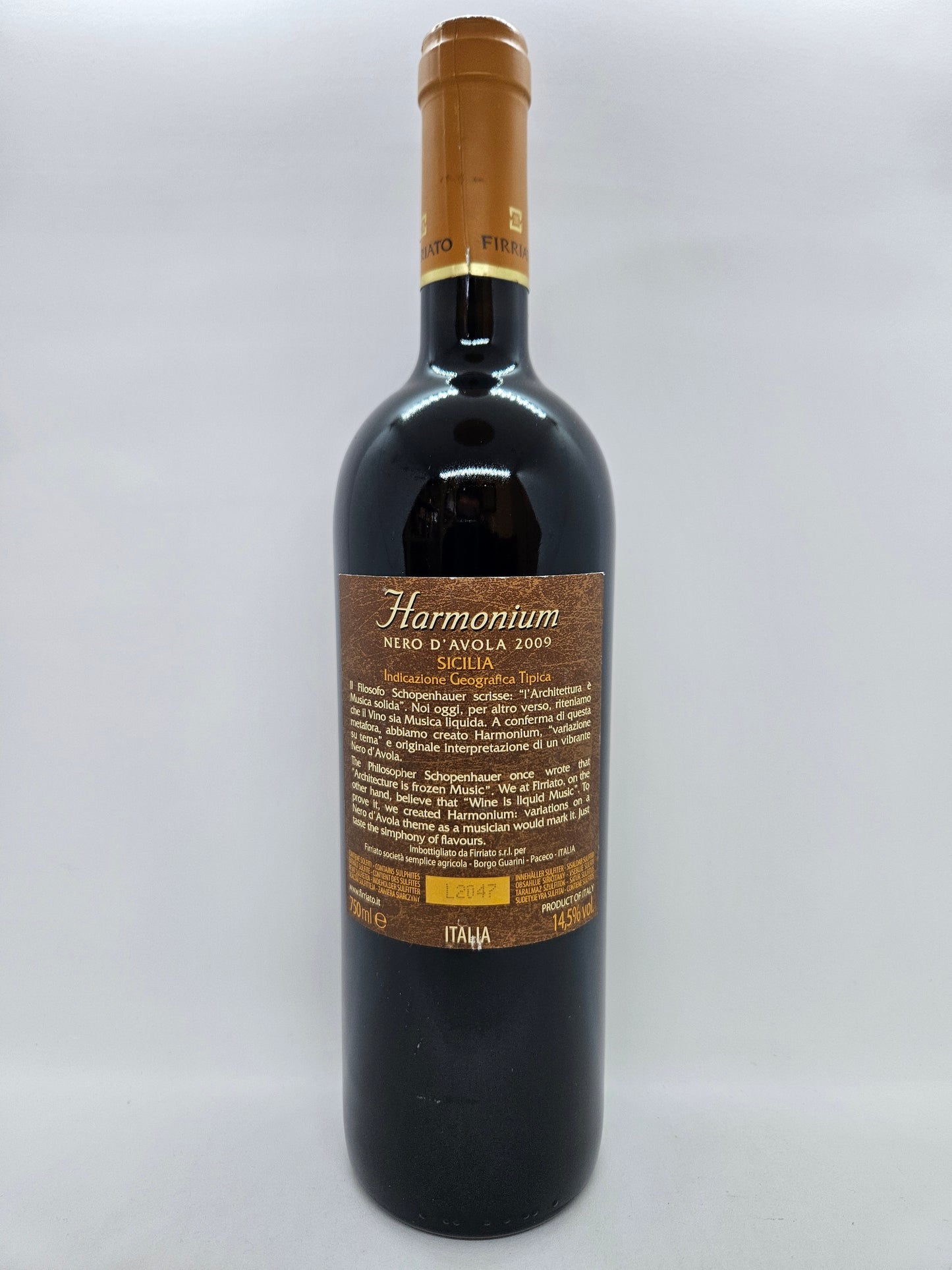 Harmonium Nero D'Avola IGT 2009 Firriato