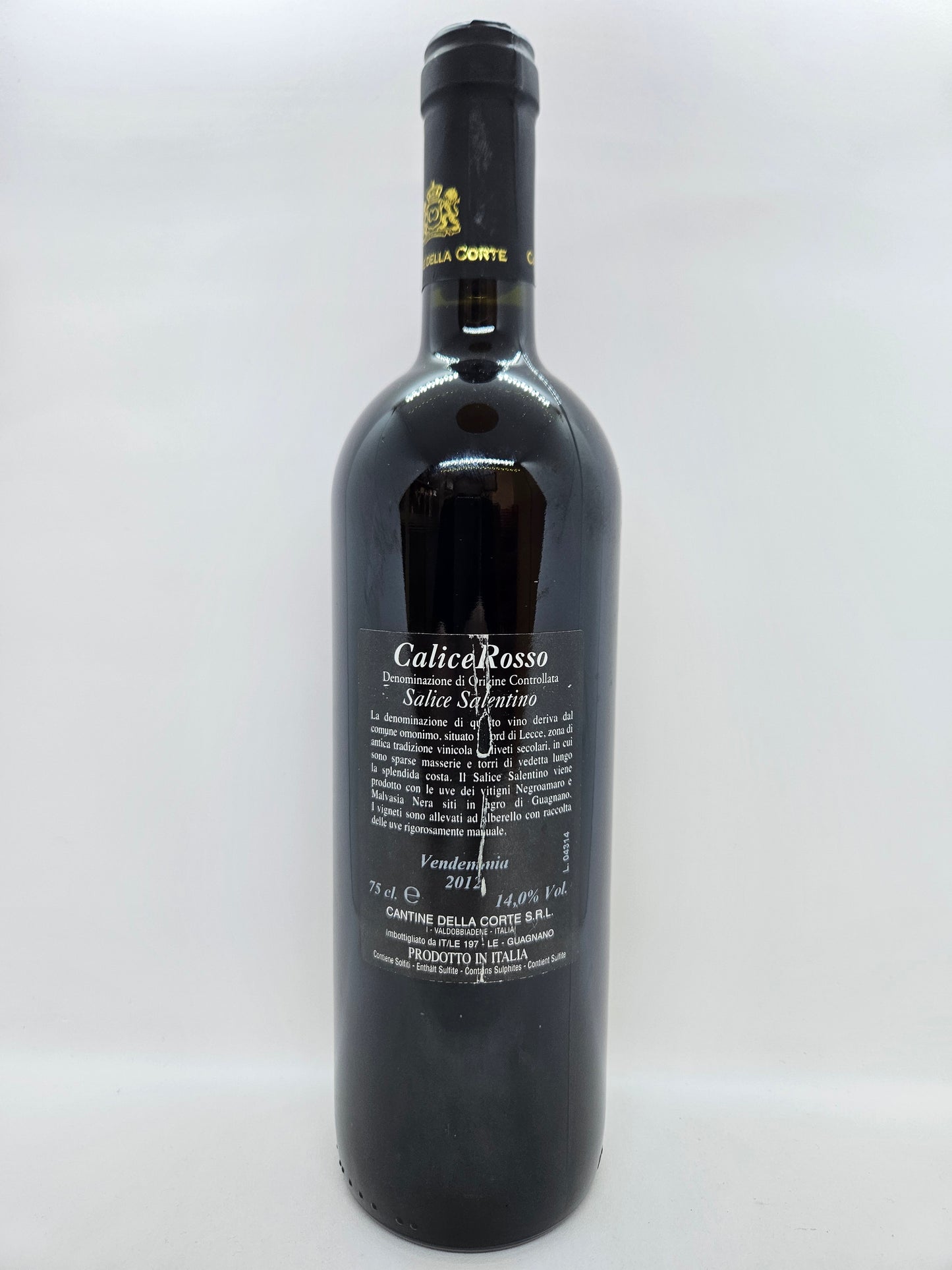 Calice Rosso Salice Salentino DOC 2012 Cantine della Corte