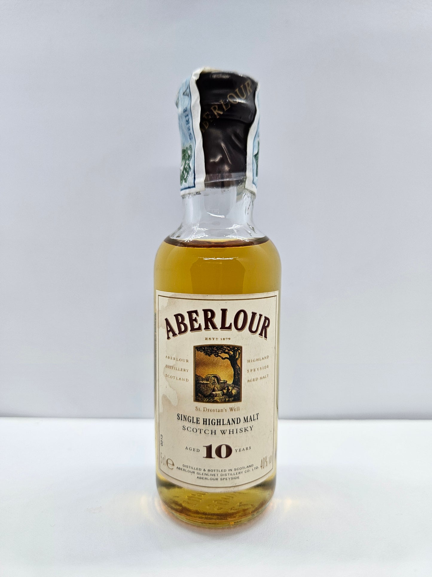 Aberlour Single Highland malt 10 years old Scotch Whisky miniature/mignon