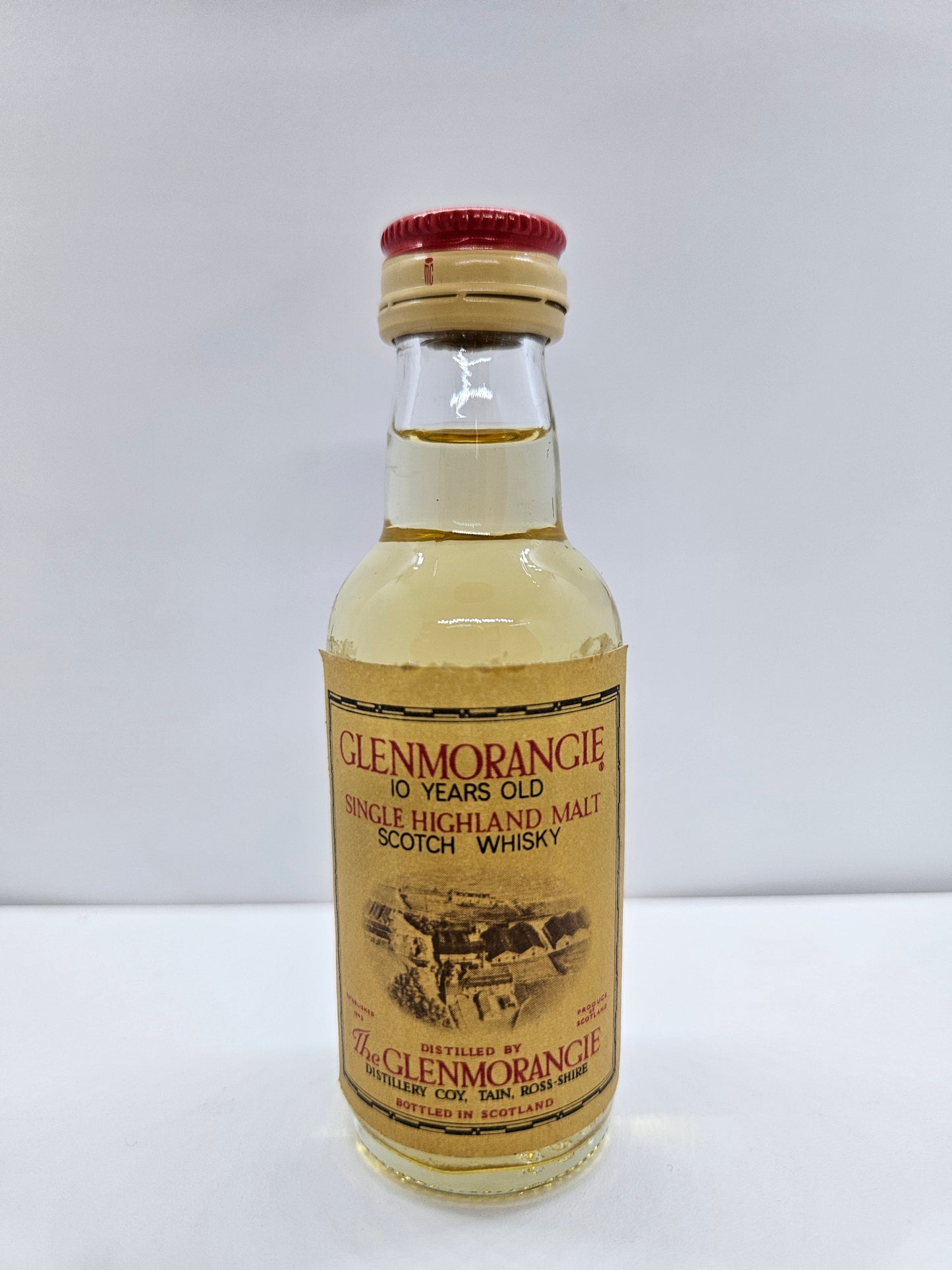 Glenmorangie 10 years old Single Highland malt Scotch Whisky miniature/mignon
