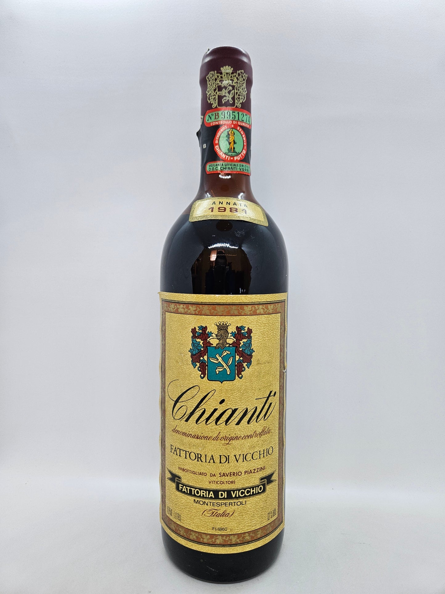 Chianti DOC 1981 Fattoria di Vicchio