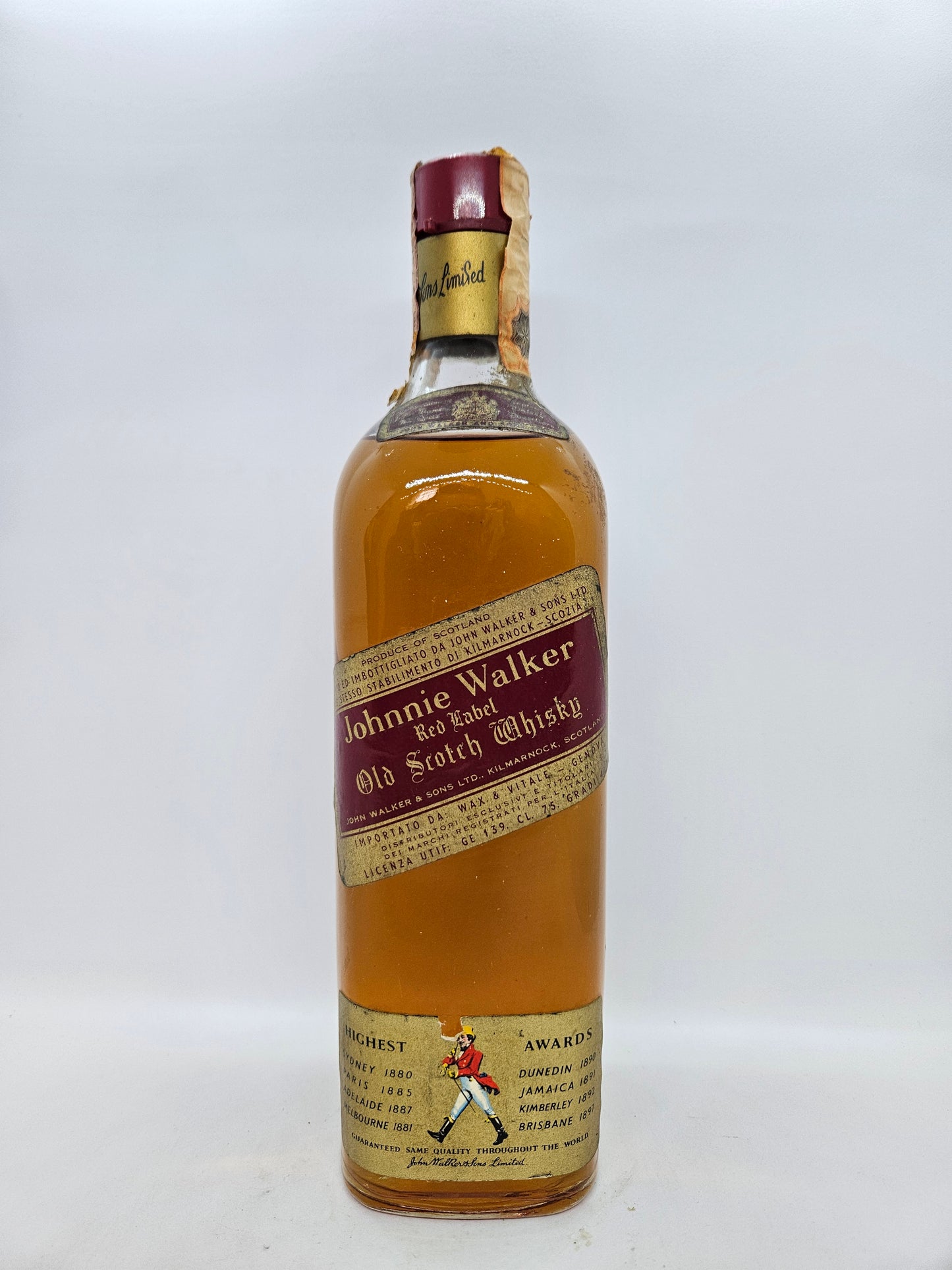 Johnnie Walker Red Label old scotch whisky
