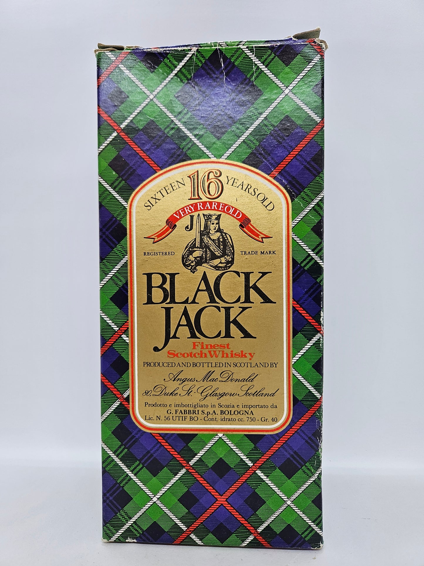 Black Jack 16 years old scotch whisky