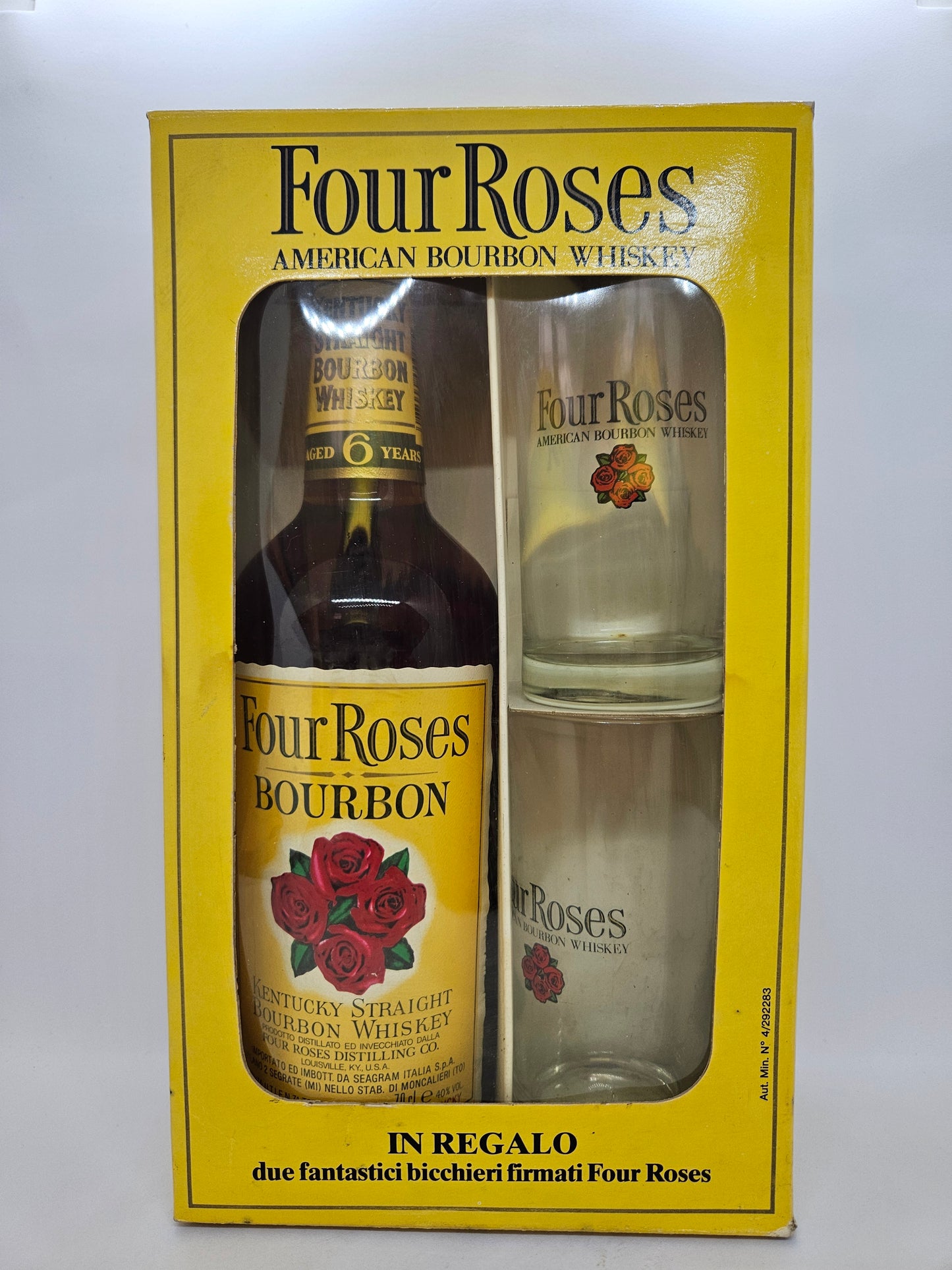 Four Roses aged 6 years 1980 Kentucky Straight bourbon whiskey