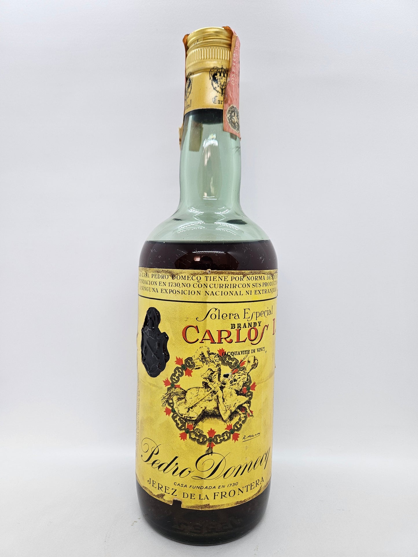 Carlos I Solera especial brandy de Jerez de la Frontera Domecq