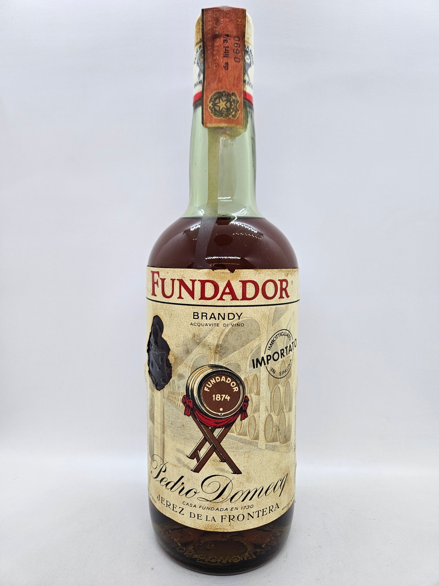 Fundador brandy Jerez de la Frontera Pedro Domecq