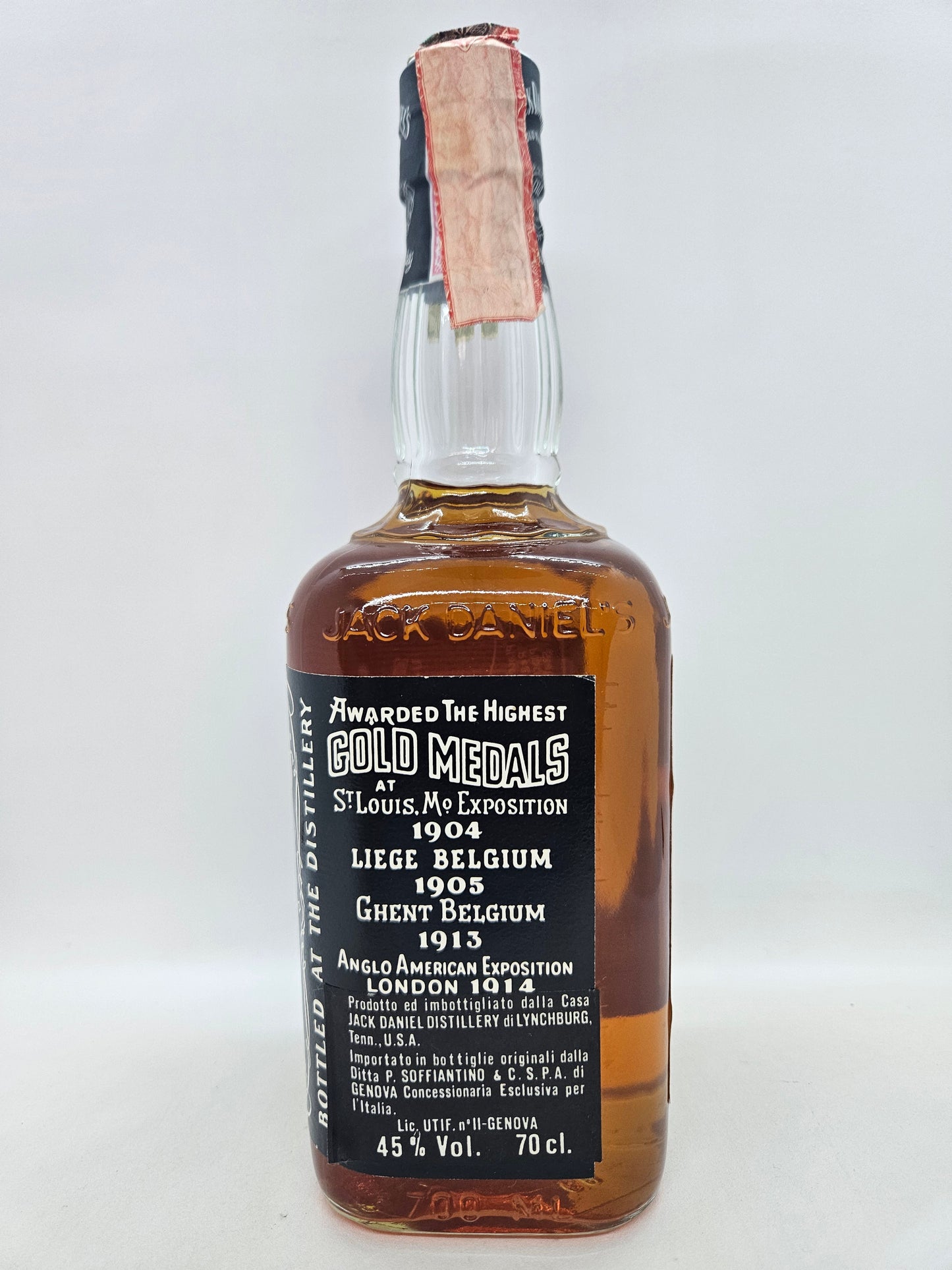 Jack Daniel's Old No. 7 Tennessee sour mash whiskey 1989