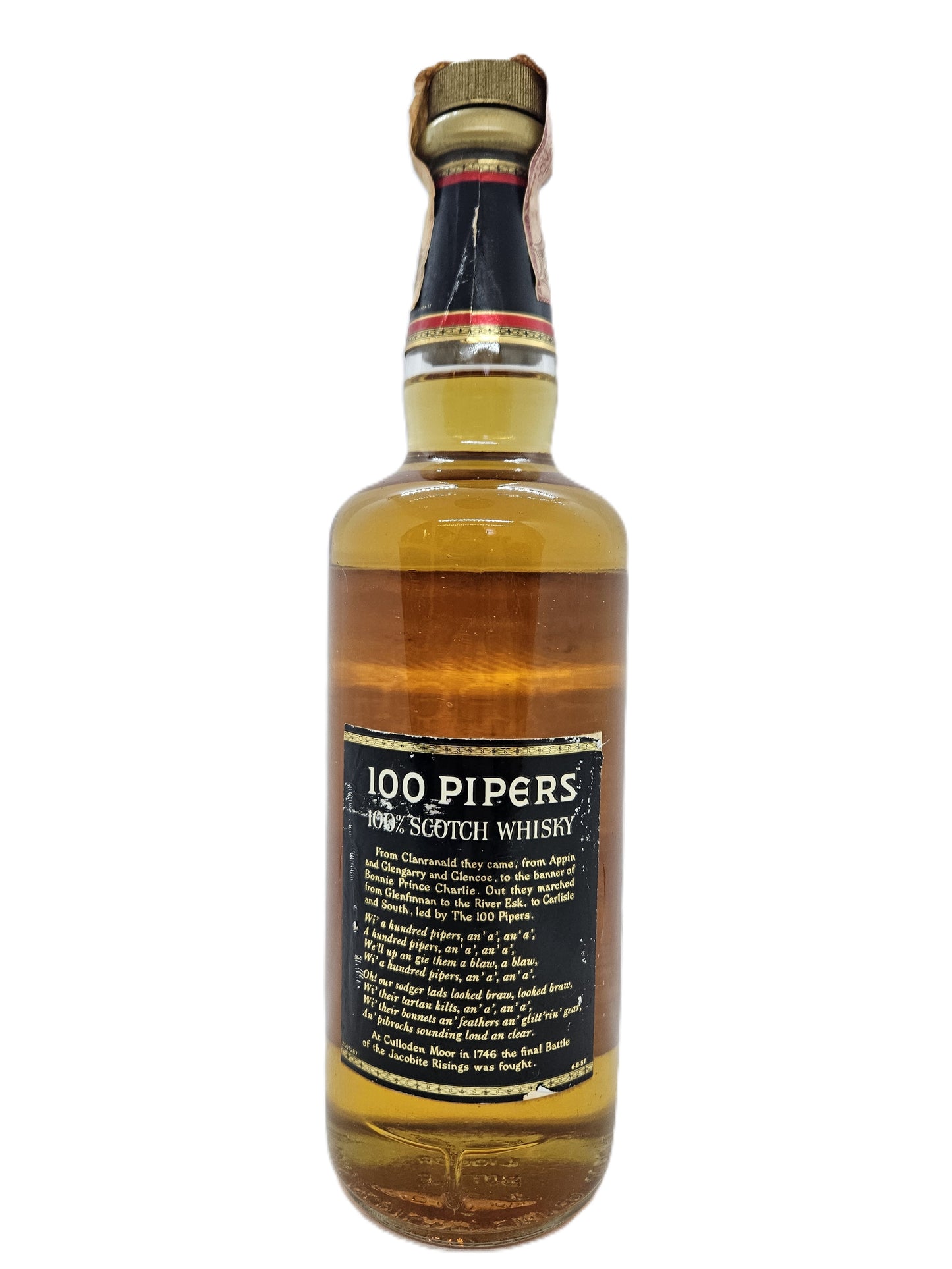 100 Pipers de luxe scotch whisky
