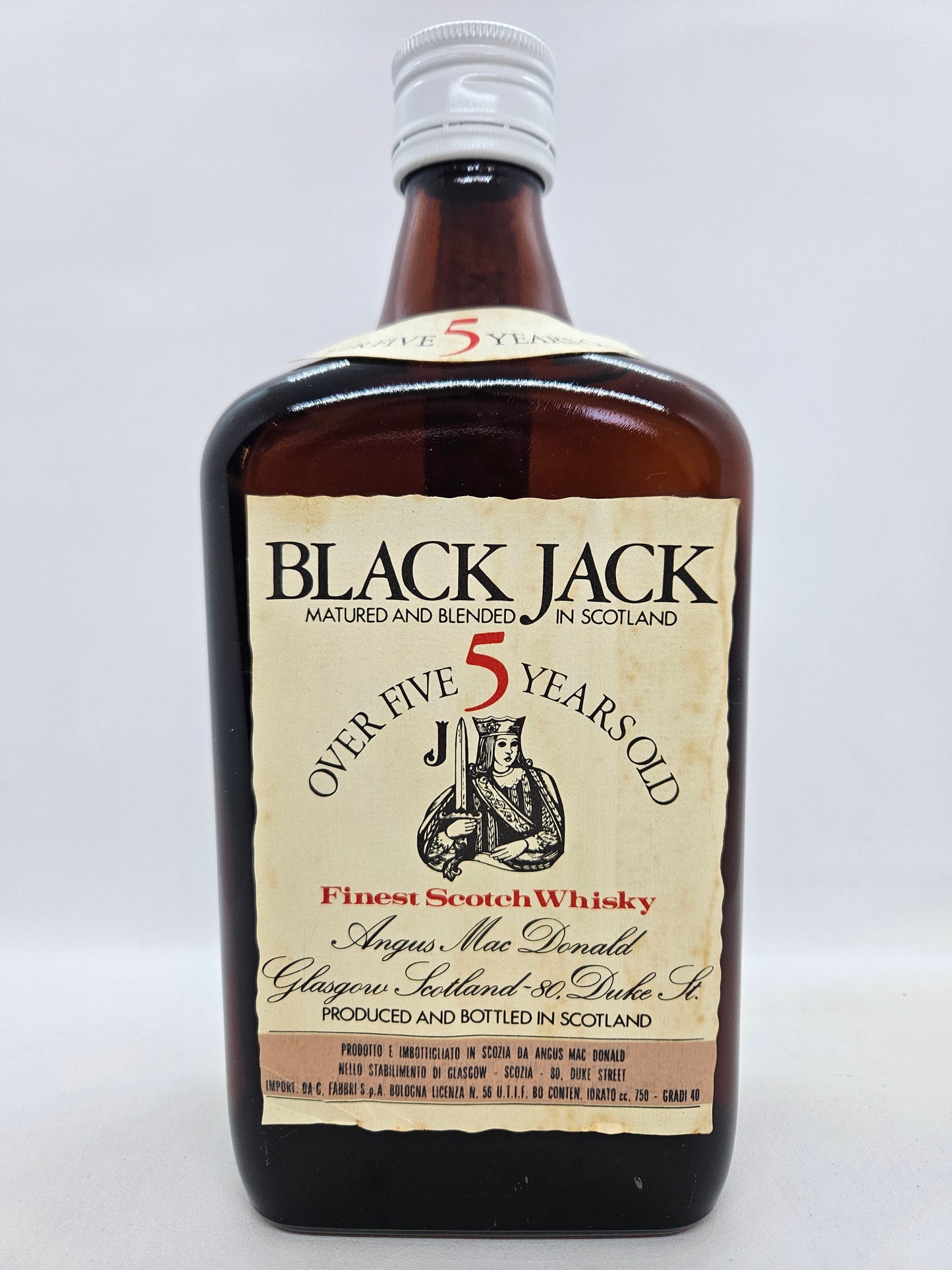 Black Jack 5 years old scotch whisky
