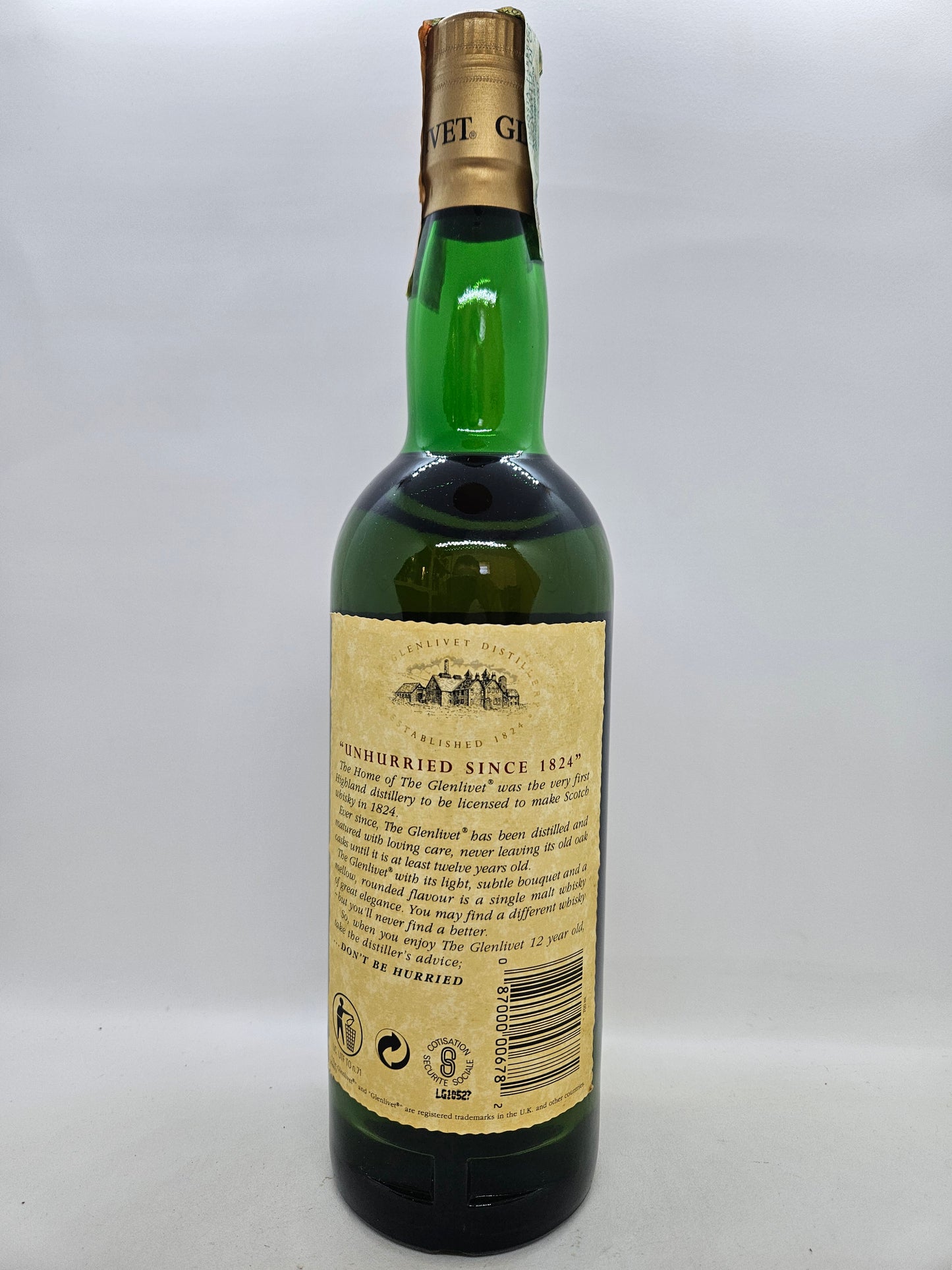 The Glenlivet aged 12 years pure single Malt Scotch Whisky