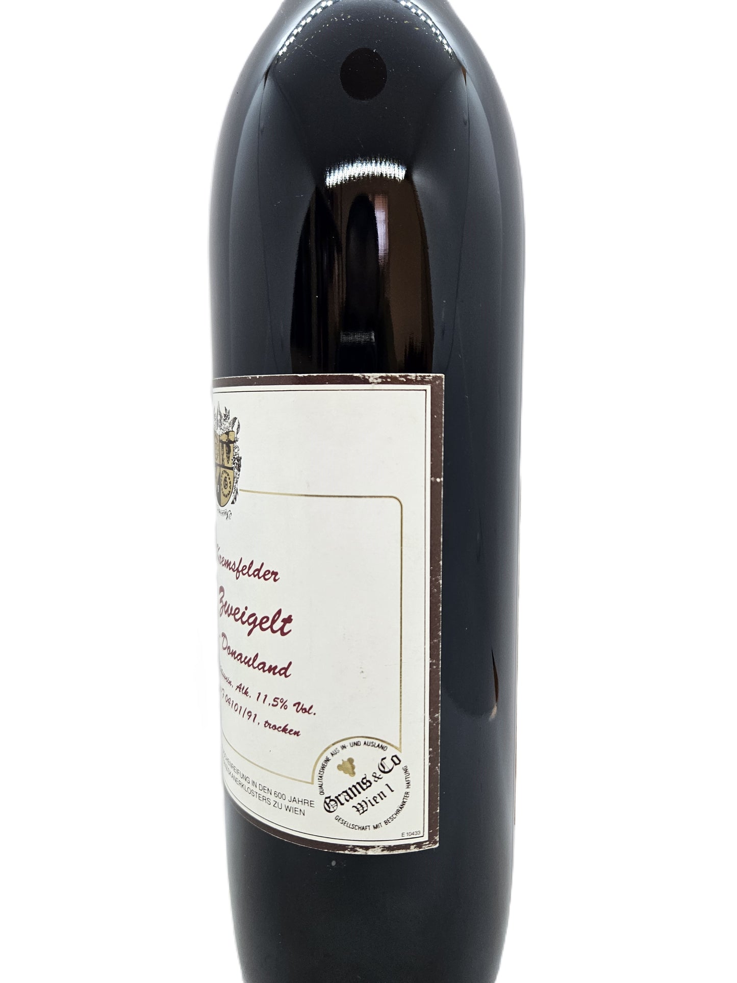 Blauer Zweigelt trocken Kamptal Donauland 1990