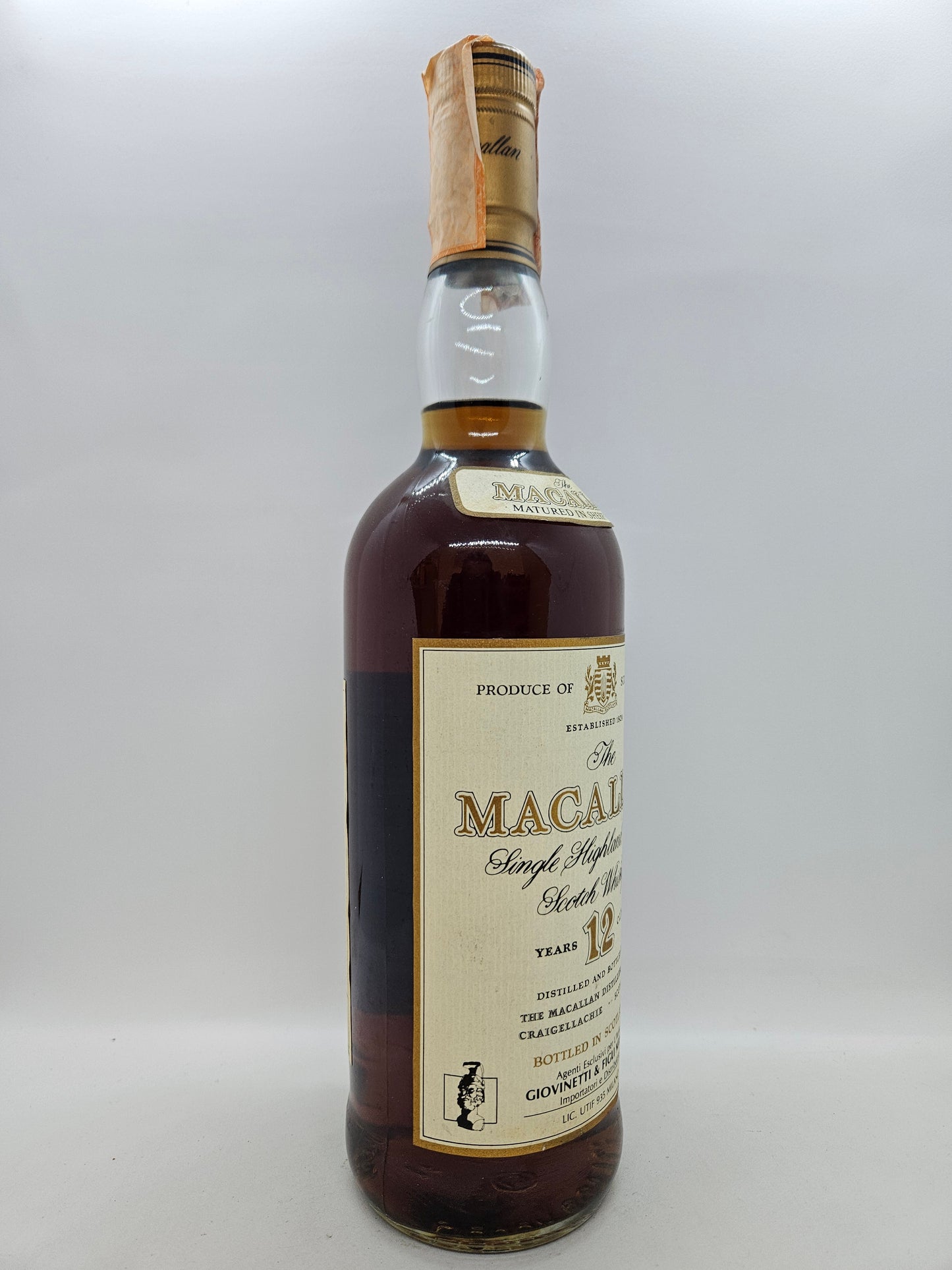 The Macallan 12 years old single Highland malt scotch whisky