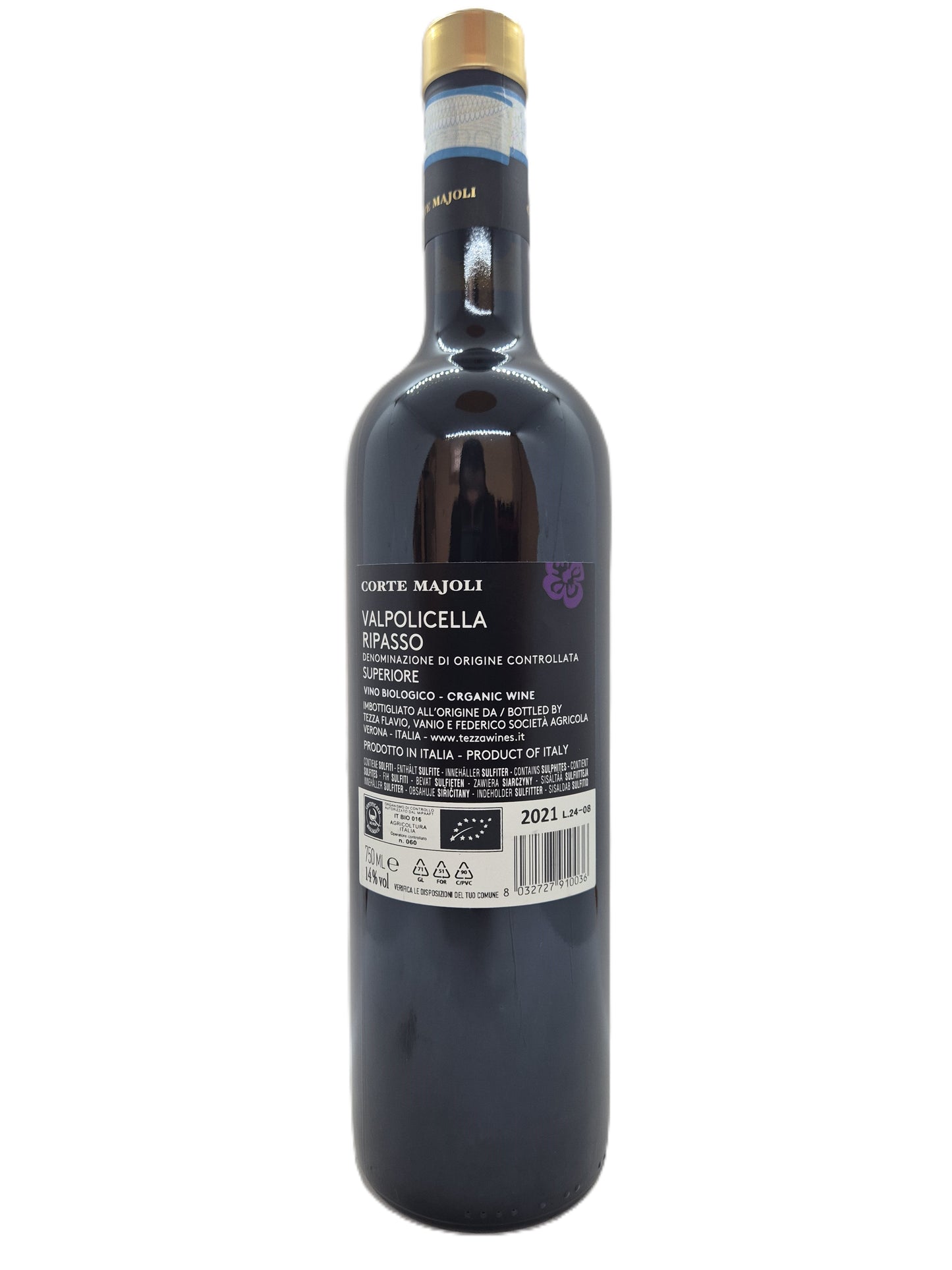Valpolicella Ripasso doc 2021 Superiore Corte Majoli Tezza