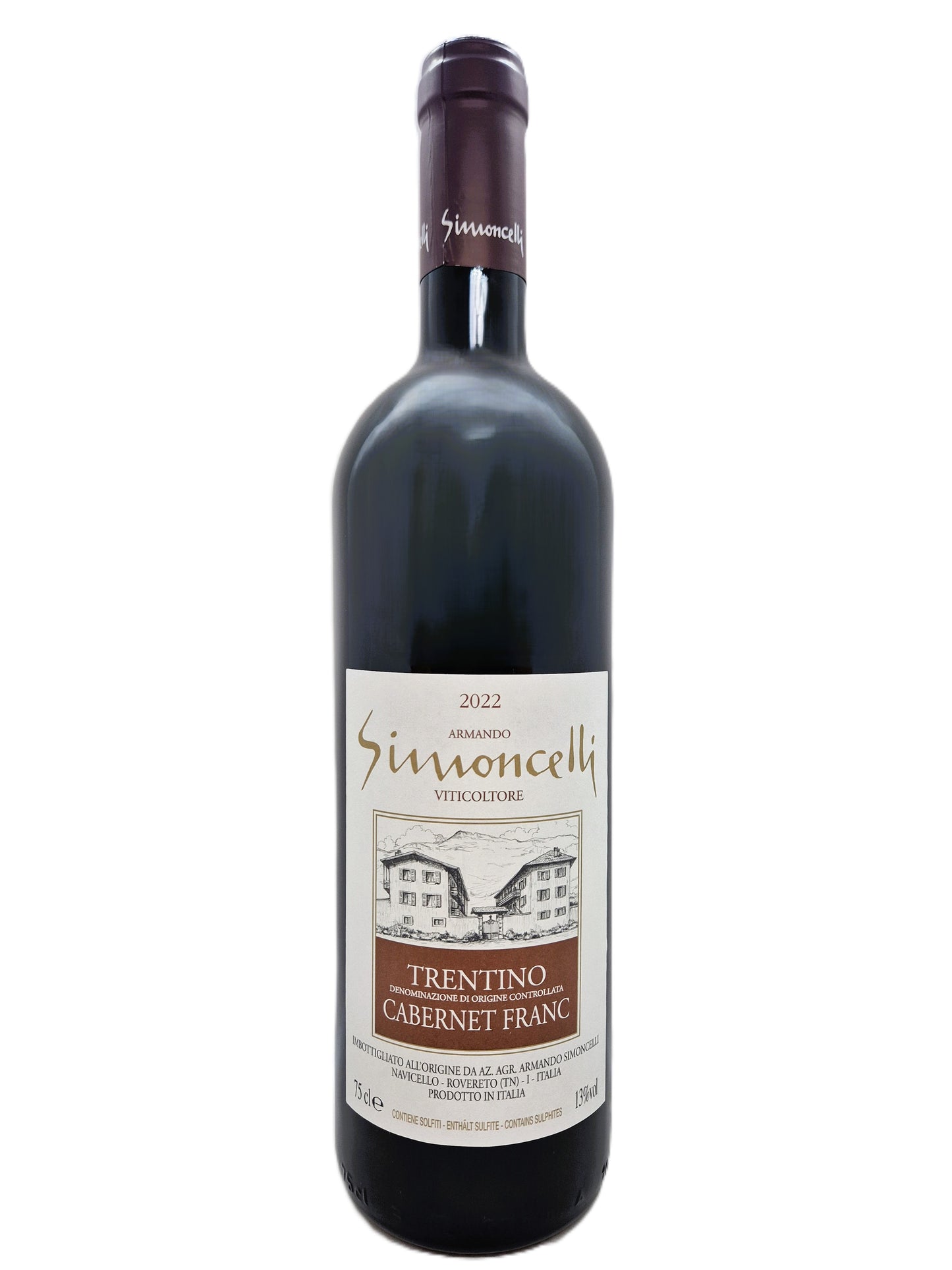 Cabernet Franc Trentino doc 2022 Az. Agr. Armando Simoncelli