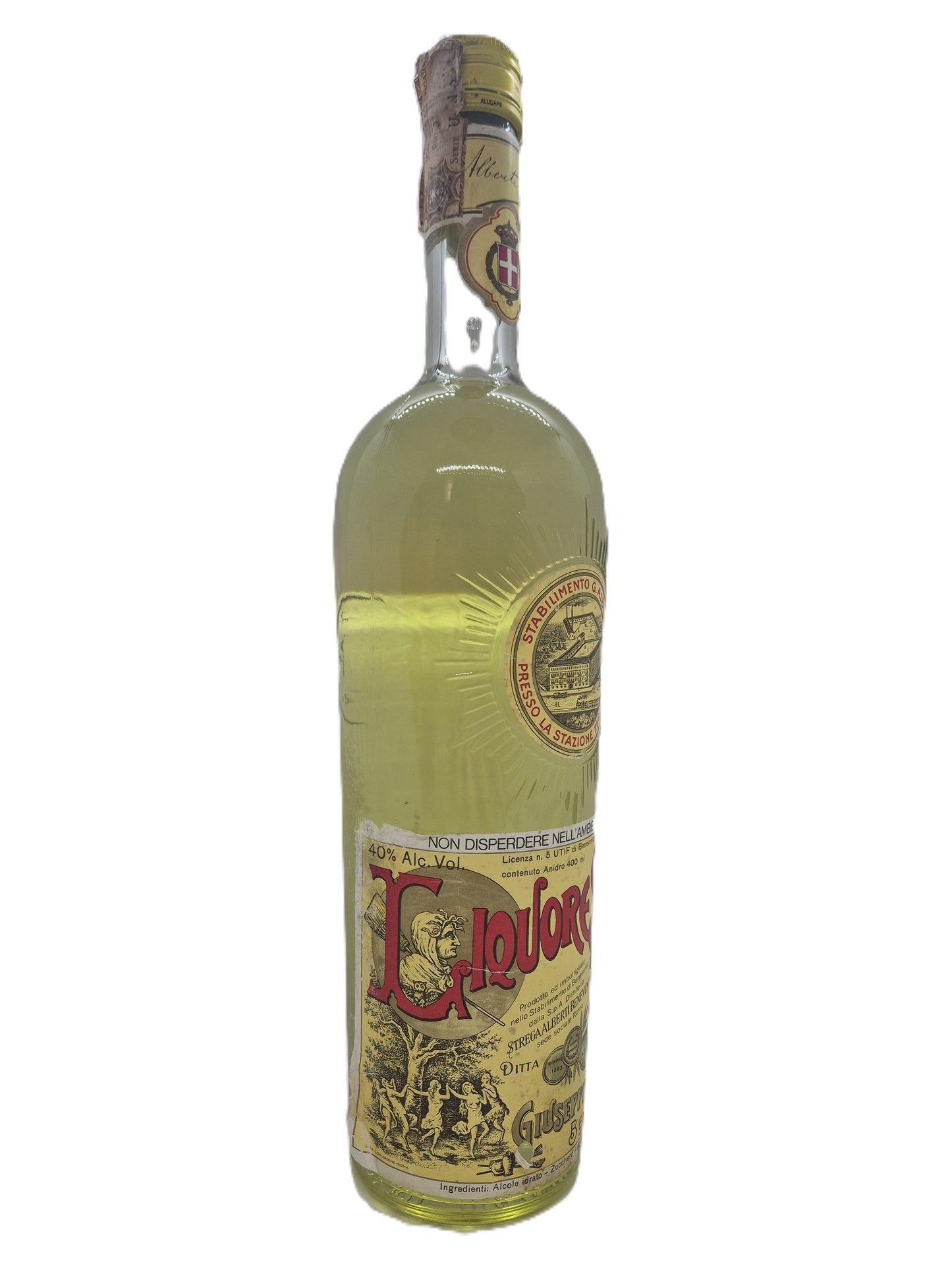 Liquore Strega distilleria Giuseppe Alberti Benevento