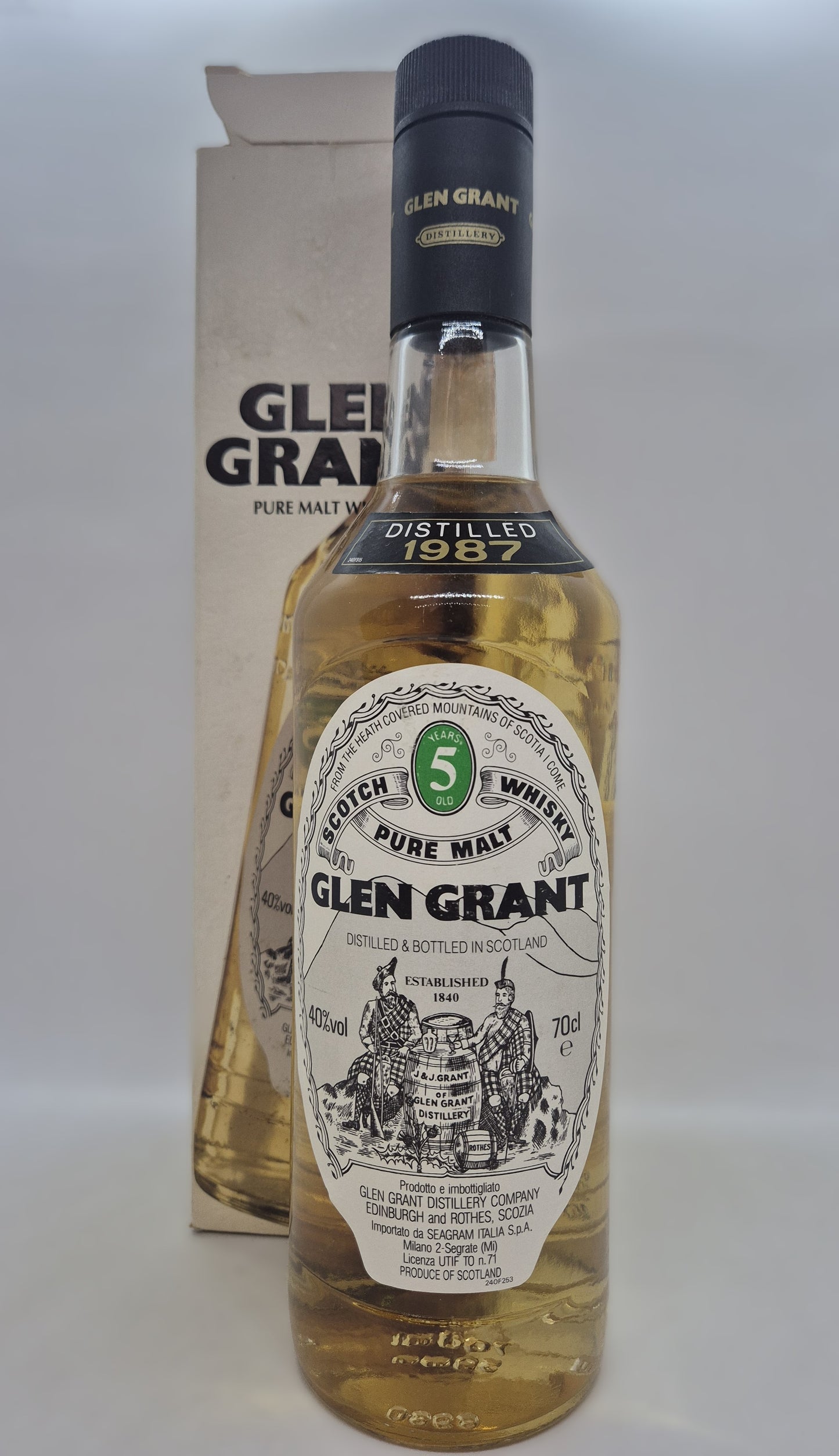 Glen Grant 5 years old 1987 pure malt scotch whisky