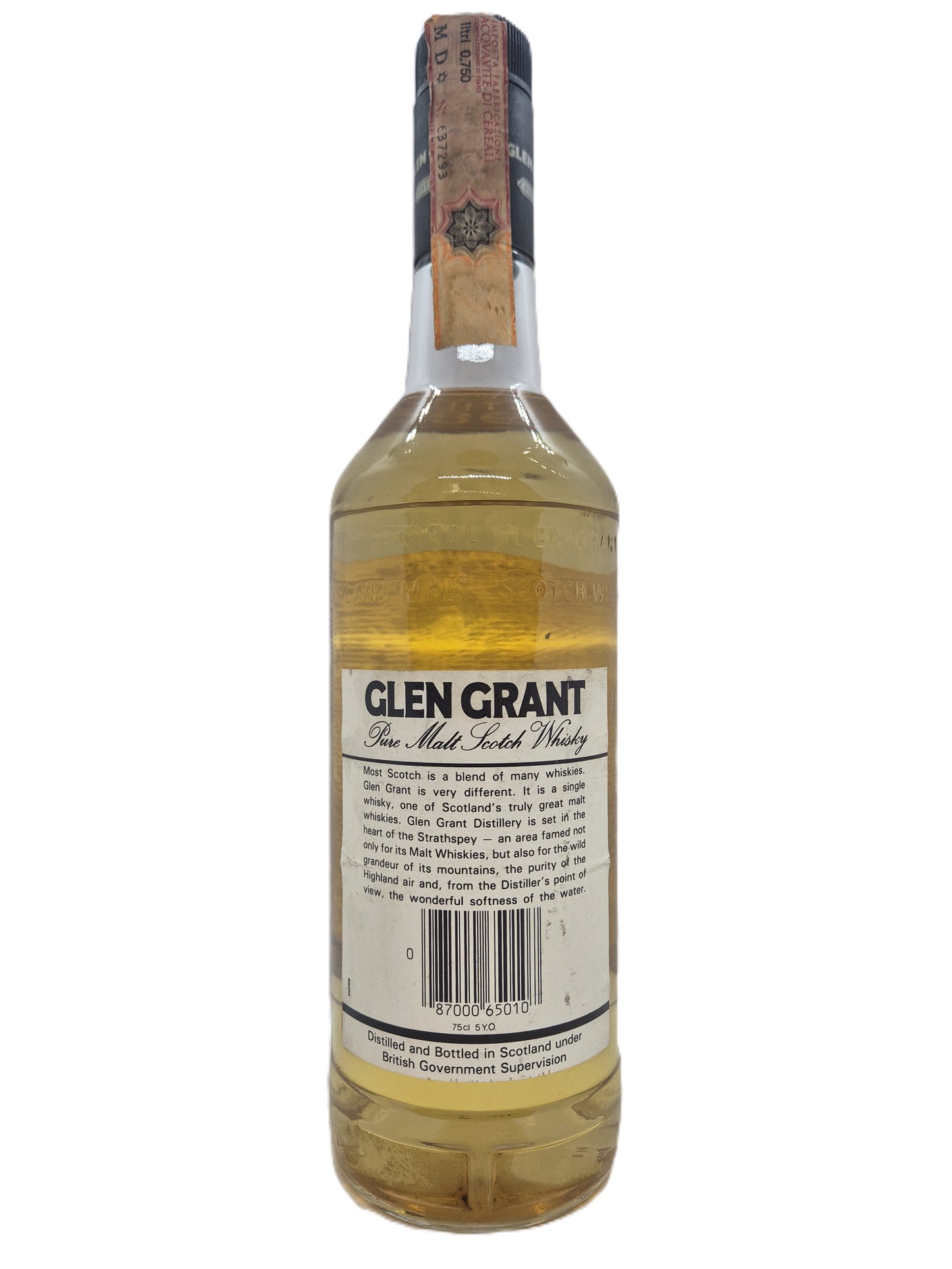 Glen Grant 5 years old 1982 pure malt scotch whisky