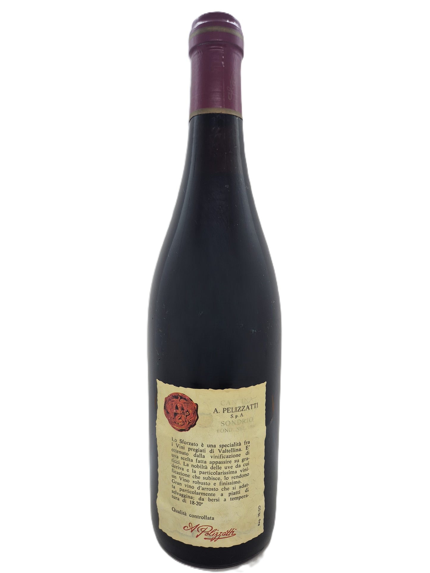 Sforzato di Valtellina 1970 Pelizzatti