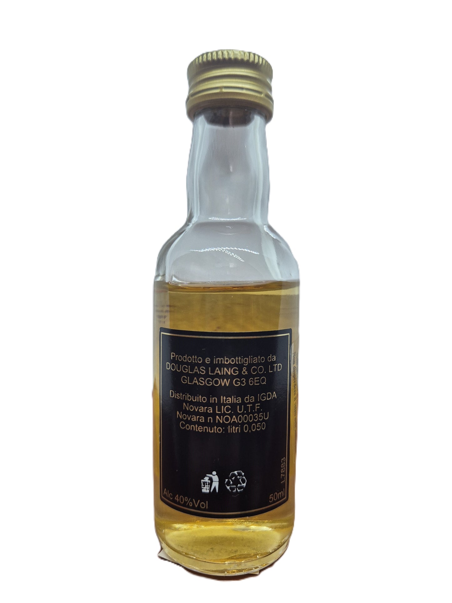 John Player special blended Scotch Whisky miniature/mignon