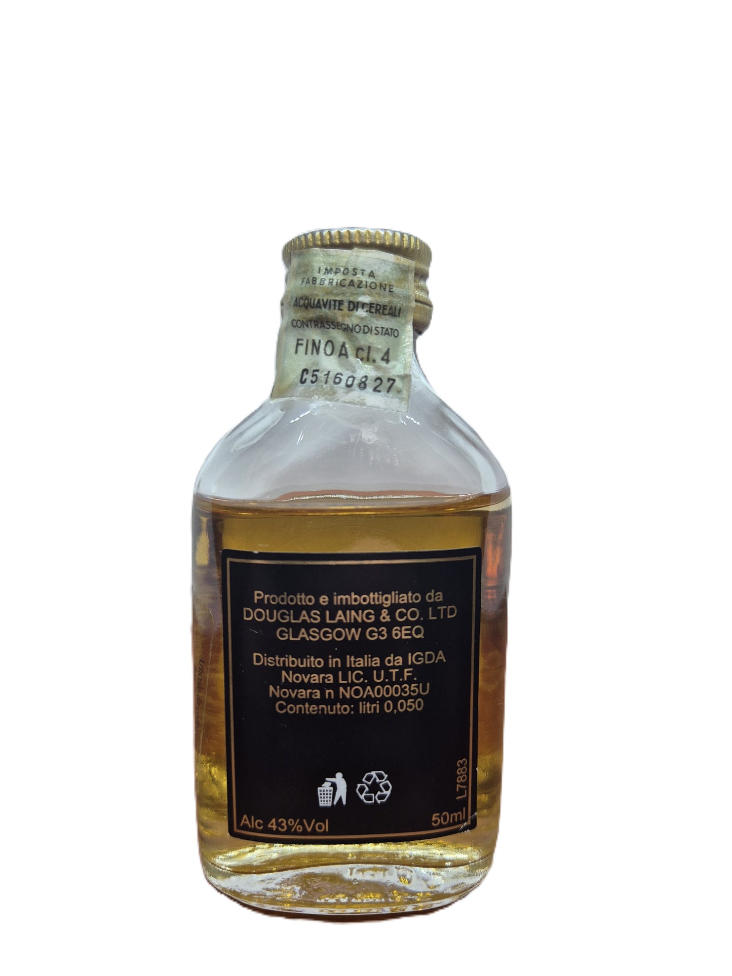 Cheers scotch whisky miniature/mignon