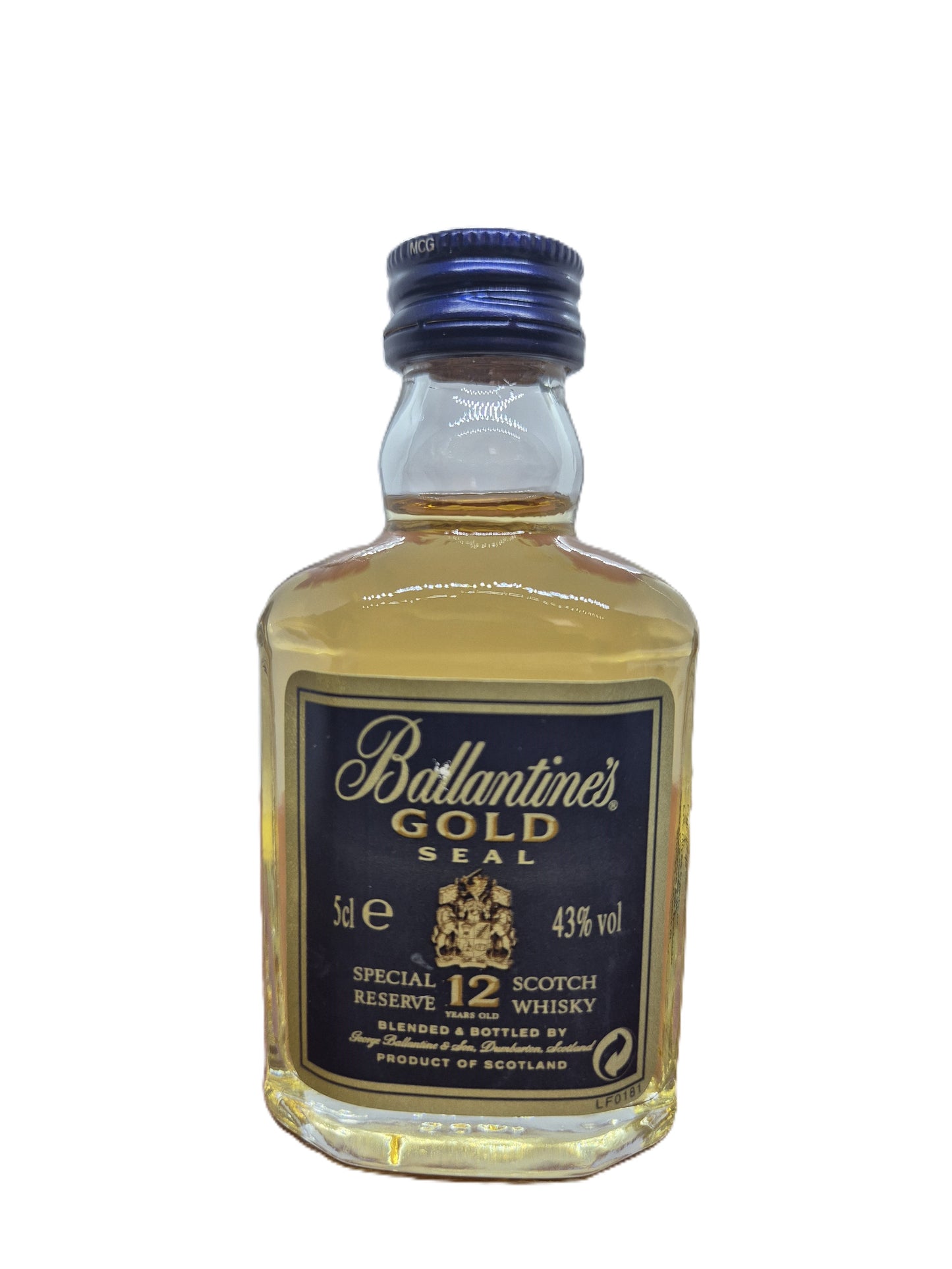 Ballantine's Gold Seal 12 years old Scotch Whisky miniature/mignon