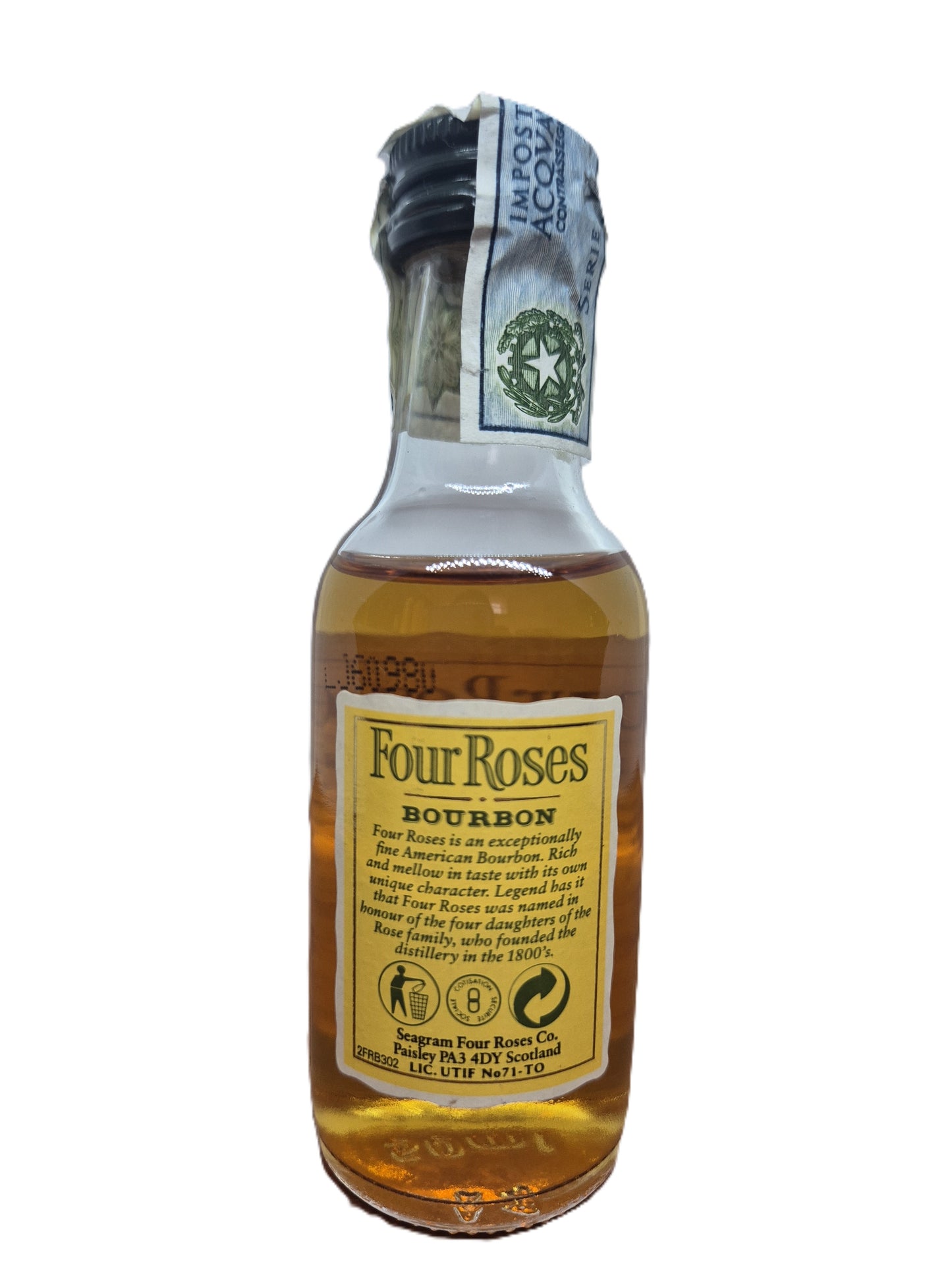 Four Roses Kentucky Straight Bourbon Whiskey miniature/mignon