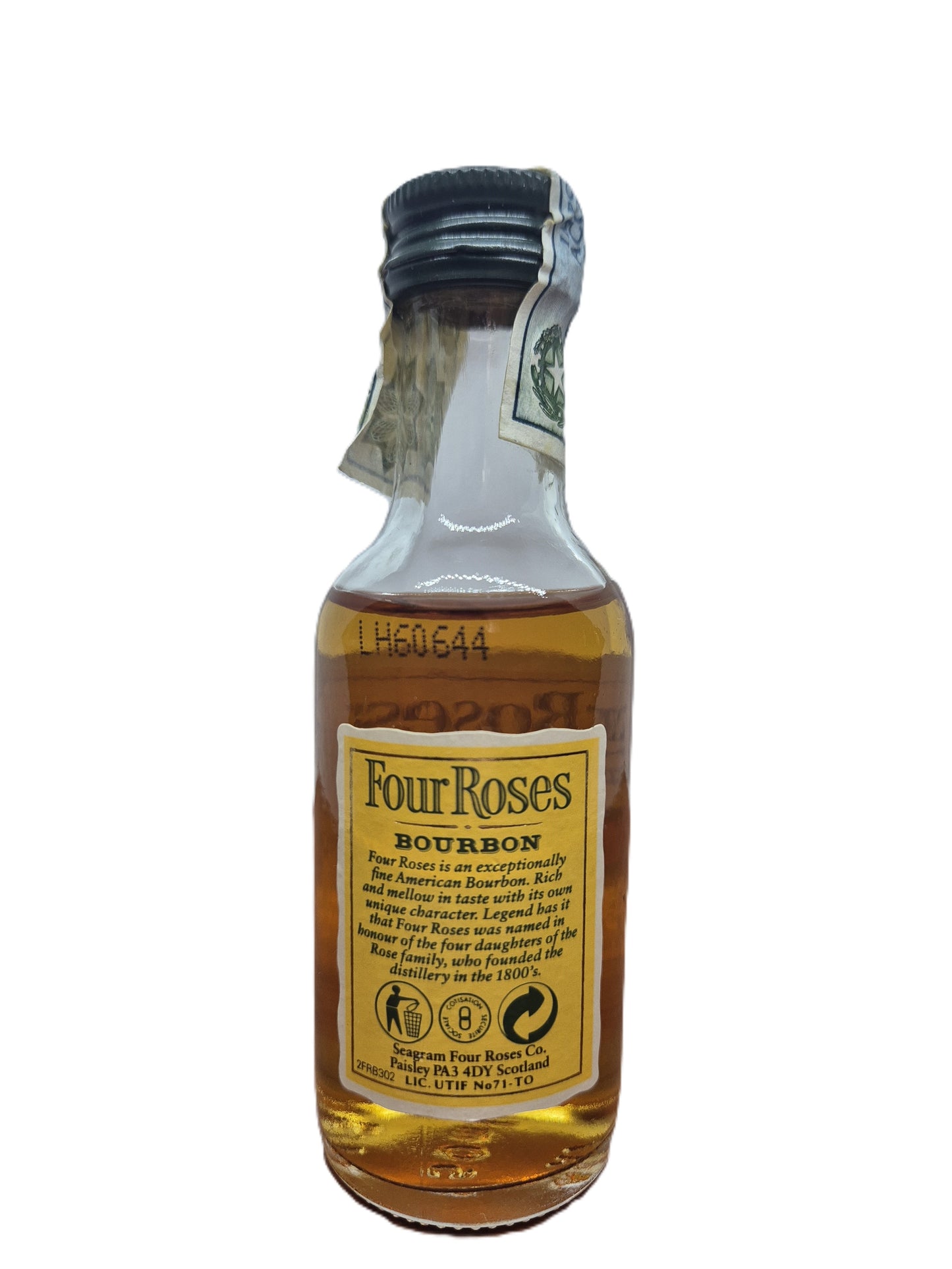 Four Roses Kentucky Straight Bourbon Whiskey miniature/mignon