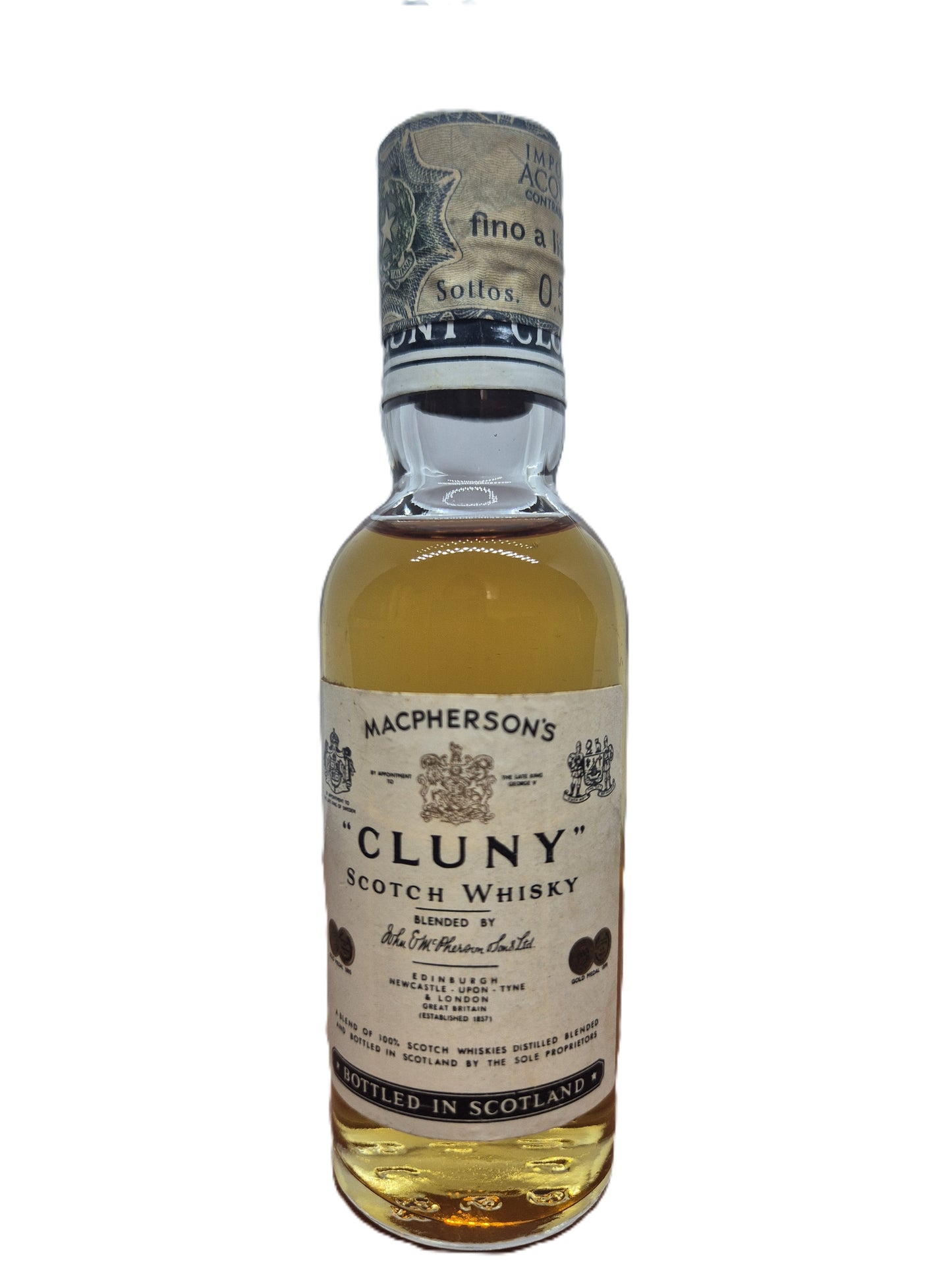 Cluny scotch whisky miniature/mignon