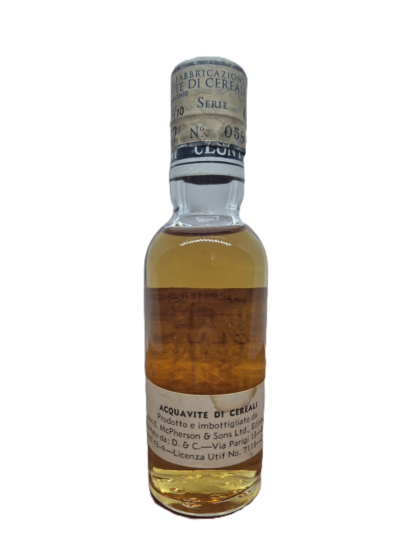 Cluny scotch whisky miniature/mignon