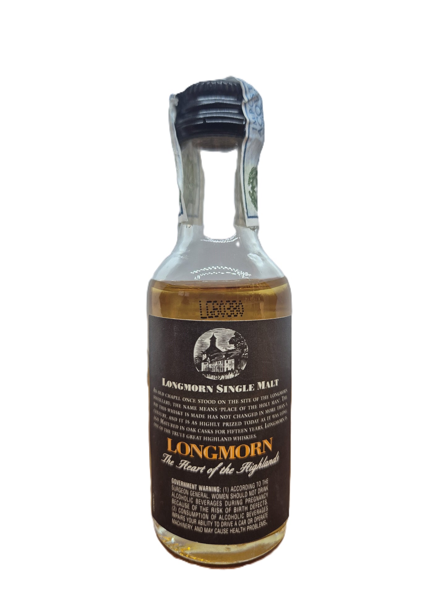 Longmorn 15 years old Single Malt scotch whisky miniature/mignon