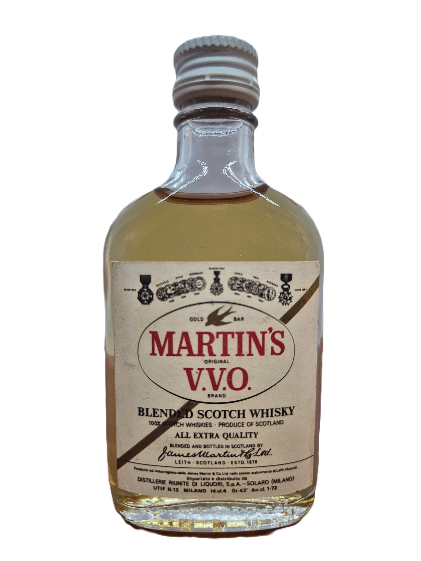 Martin's V.V.O. scotch whisky miniature/mignon