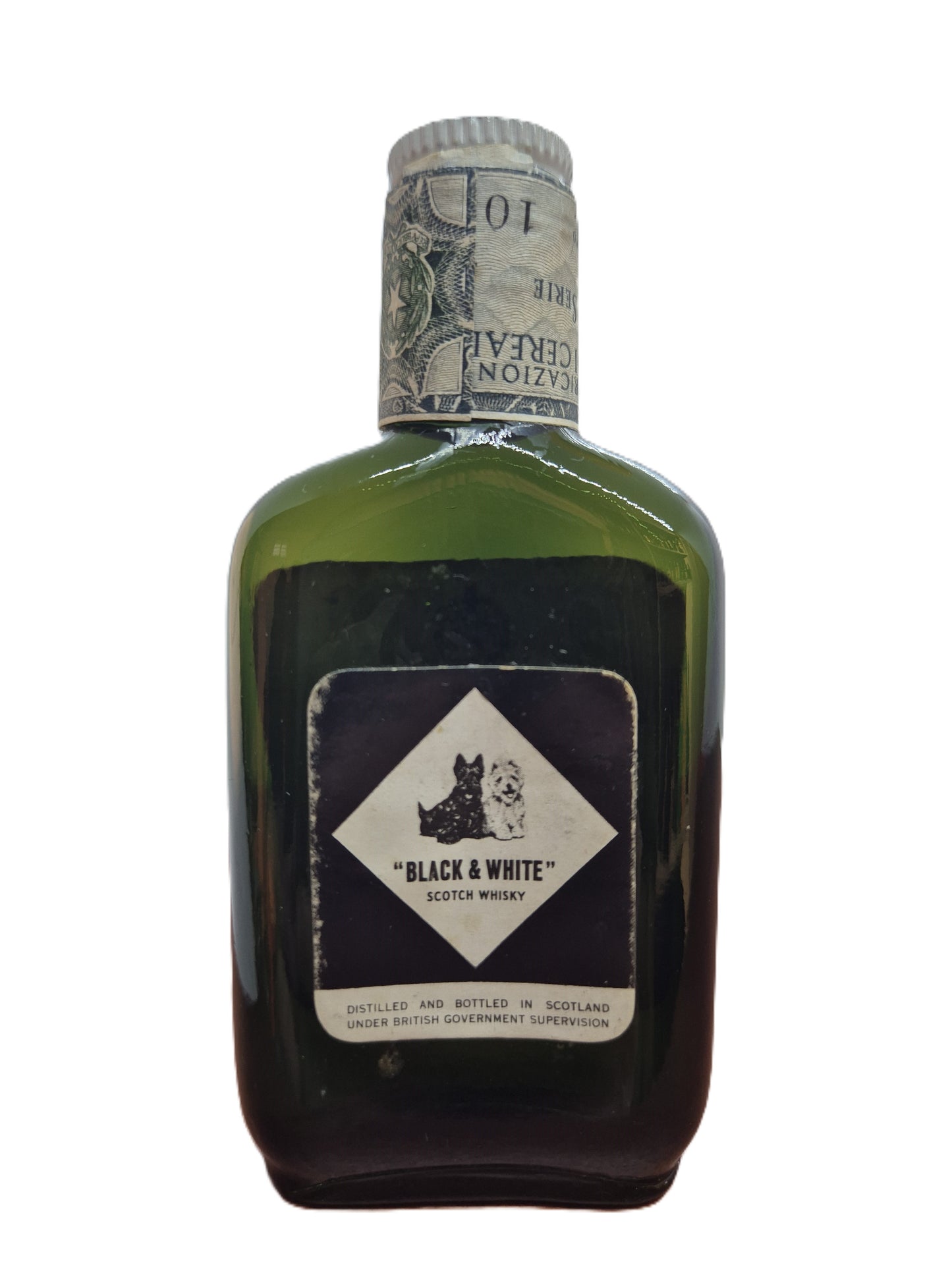 Black & White scotch whisky miniature/mignon