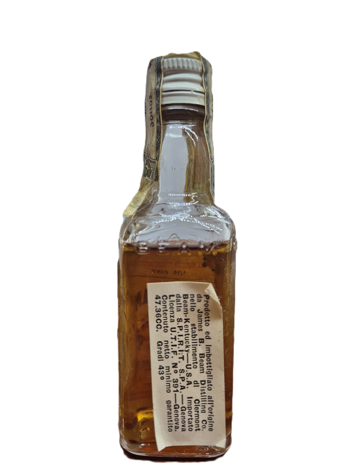 Jim Beam Straight Bourbon Whiskey miniature/mignon