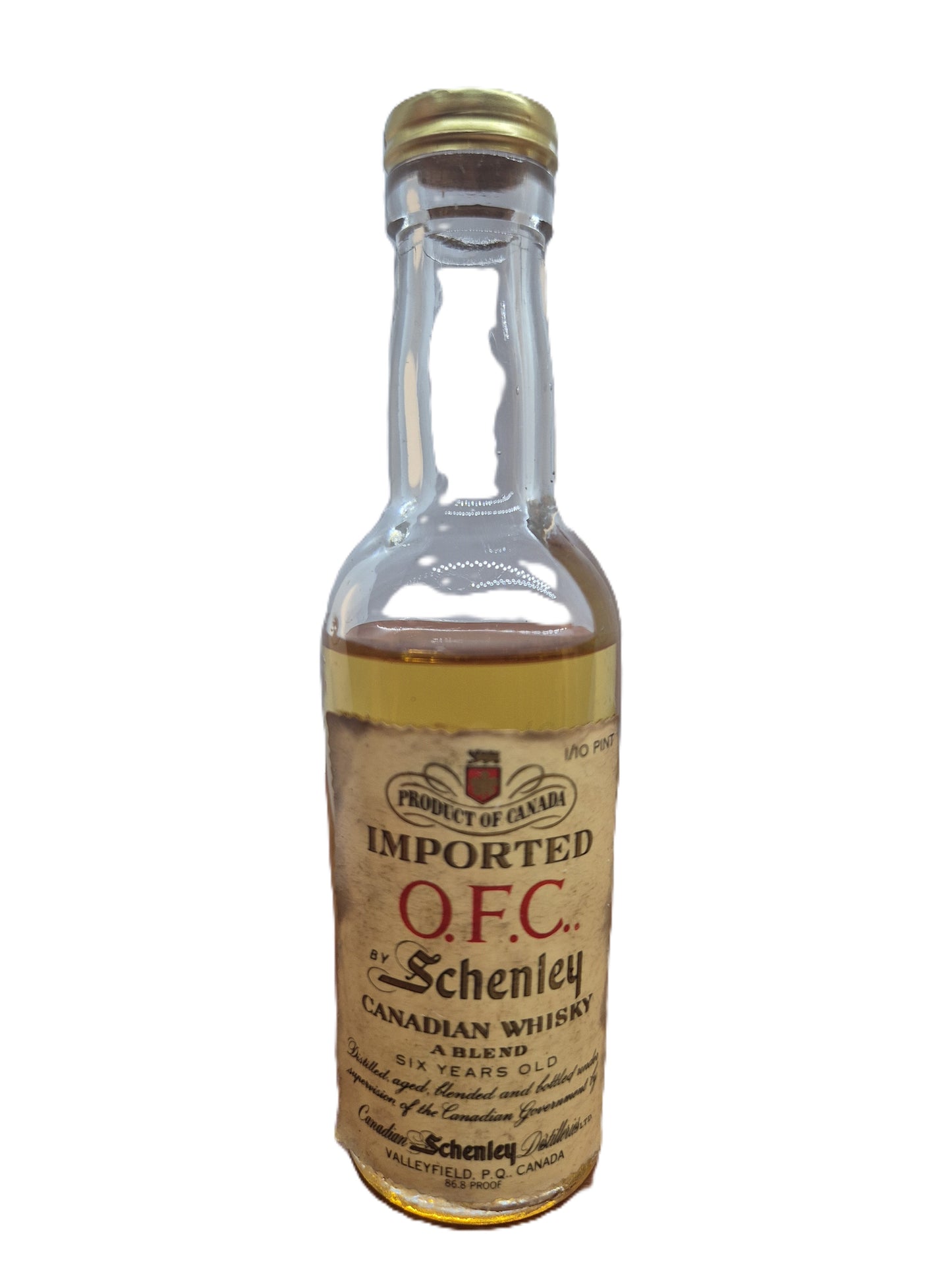 O.F.C. 6 years old Blended canadian whisky miniature/mignon