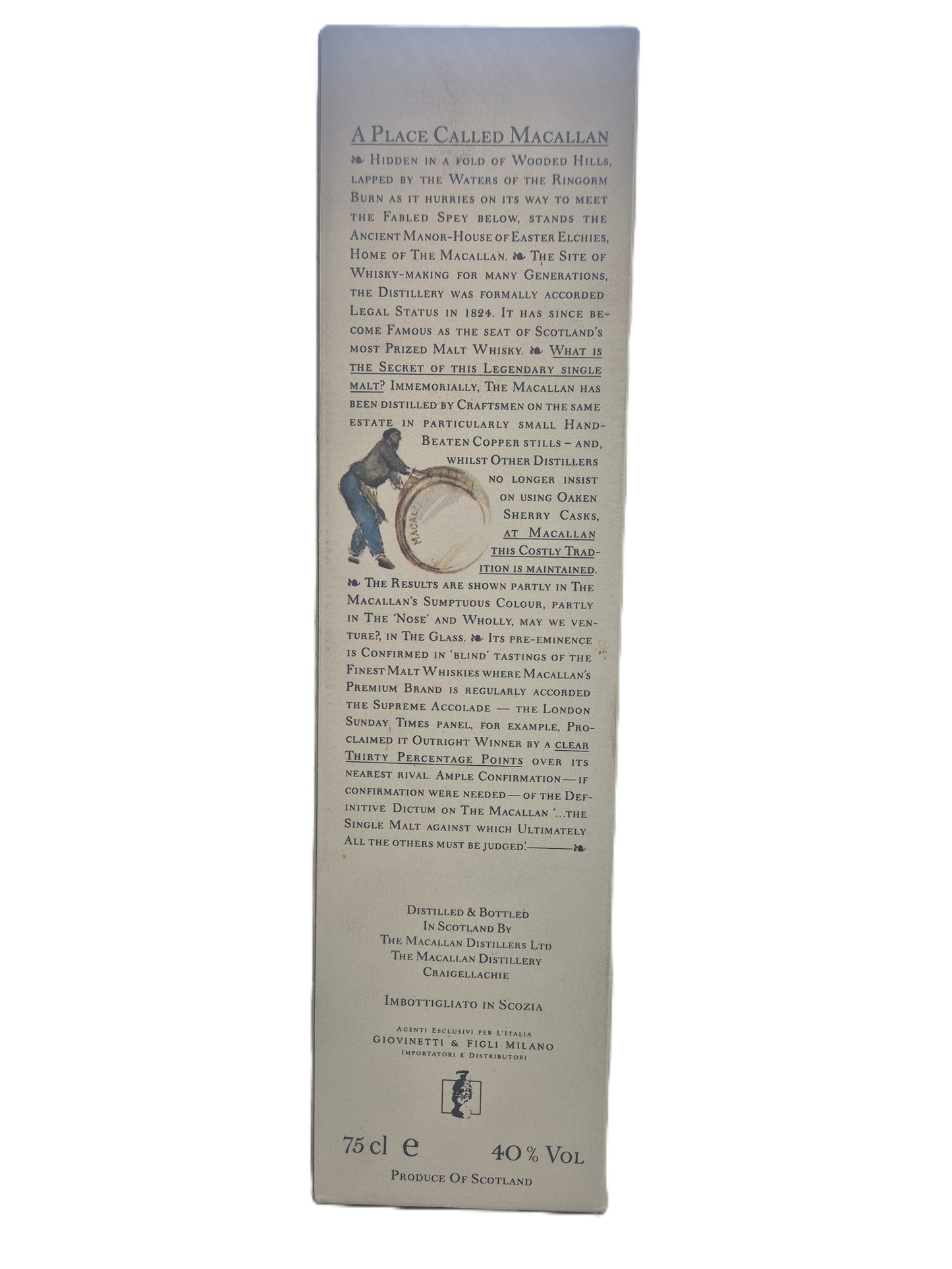 The Macallan 10 years old single Highland malt scotch whisky