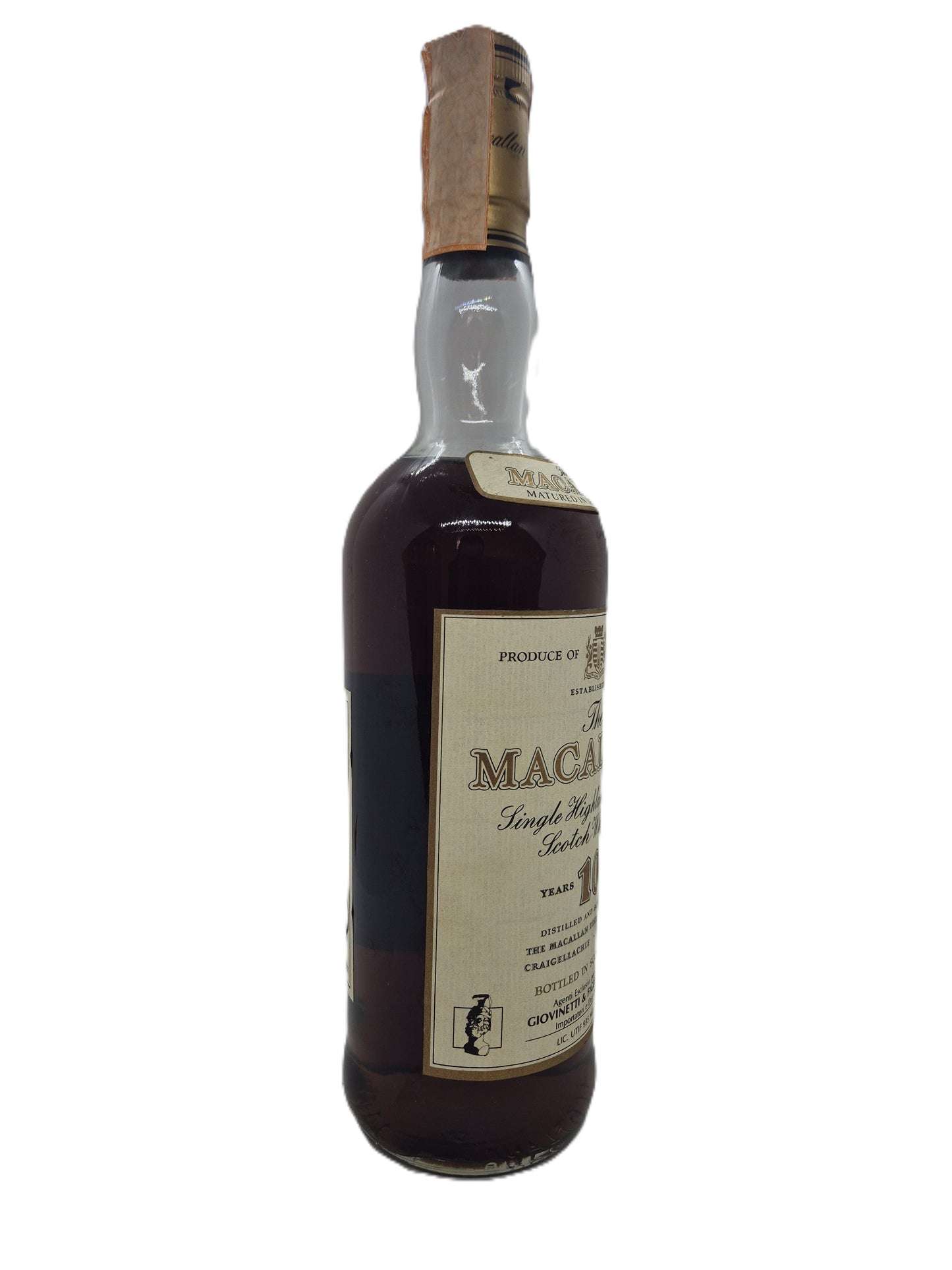 The Macallan 10 years old single Highland malt scotch whisky