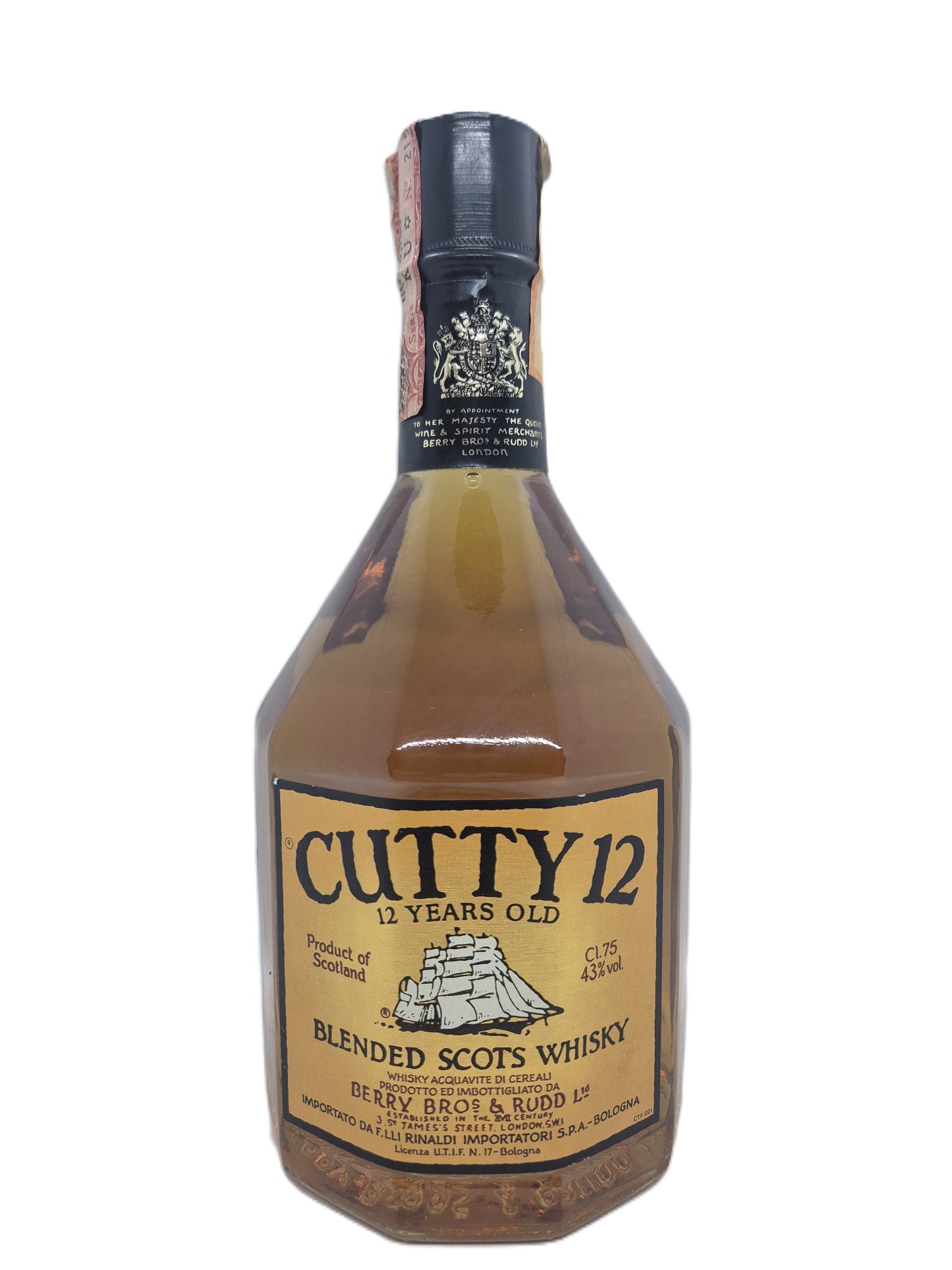 Cutty 12 years old scotch whisky